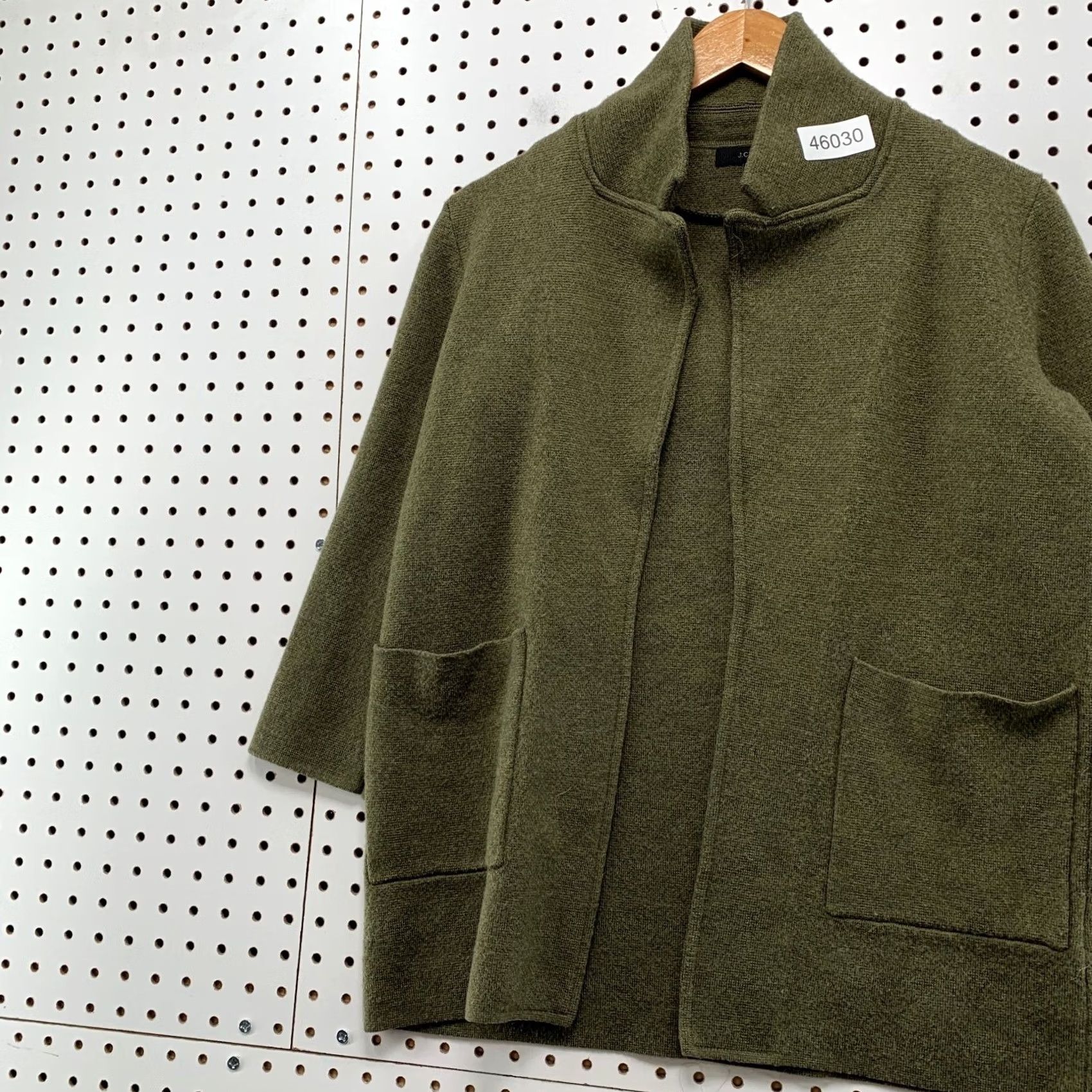 J.Crew J. Crew Merino Wool Cardigan Sweater Jacket Womens XS Olive Green Open Front Size XS / US 0-2 / IT 36-38 - 3 Thumbnail