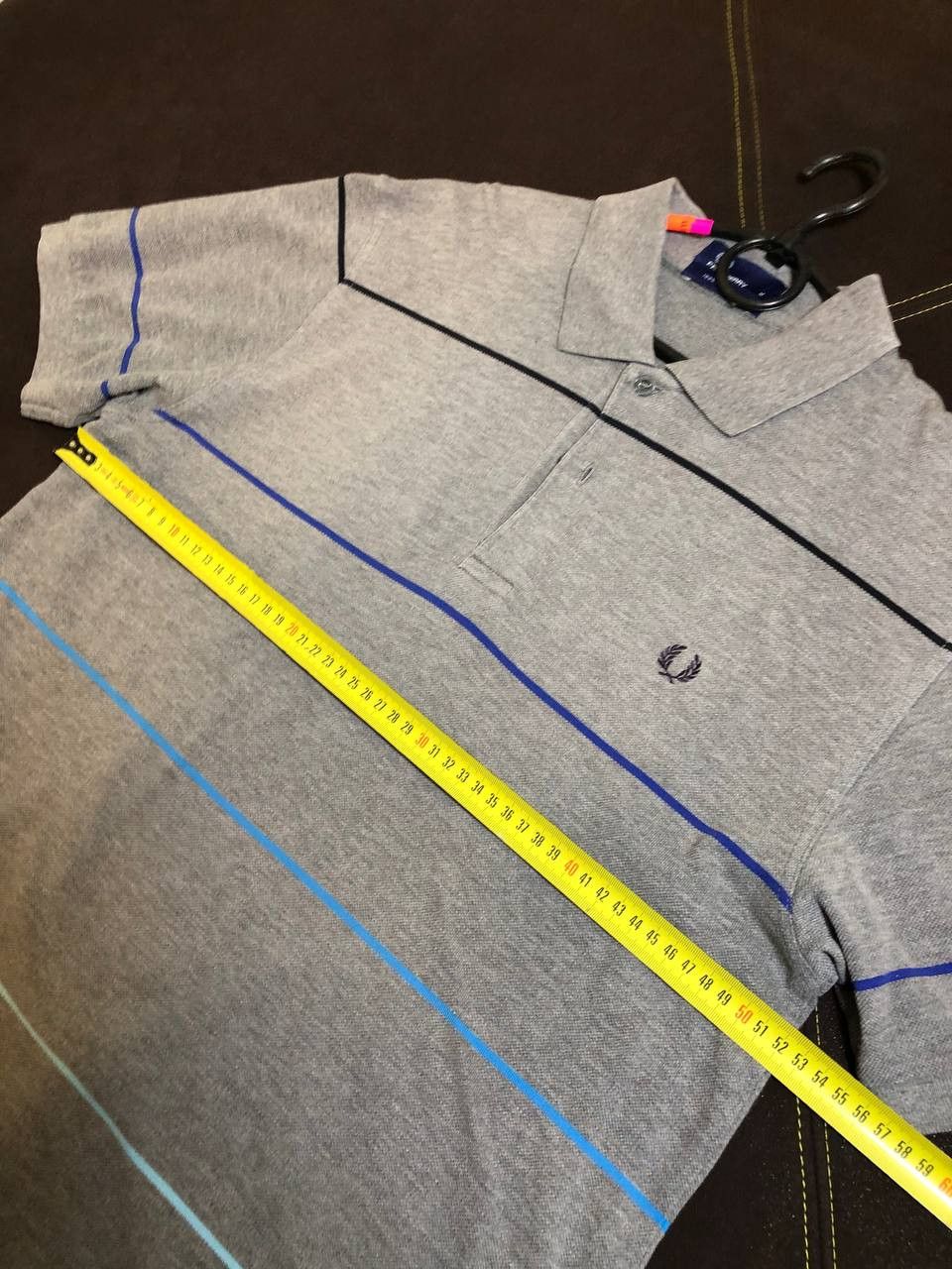 Fred Perry Fred Perry Big Logo Vintage Men's Polo Shirt - M Blue Cotton Size US M / EU 48-50 / 2 - 9 Thumbnail