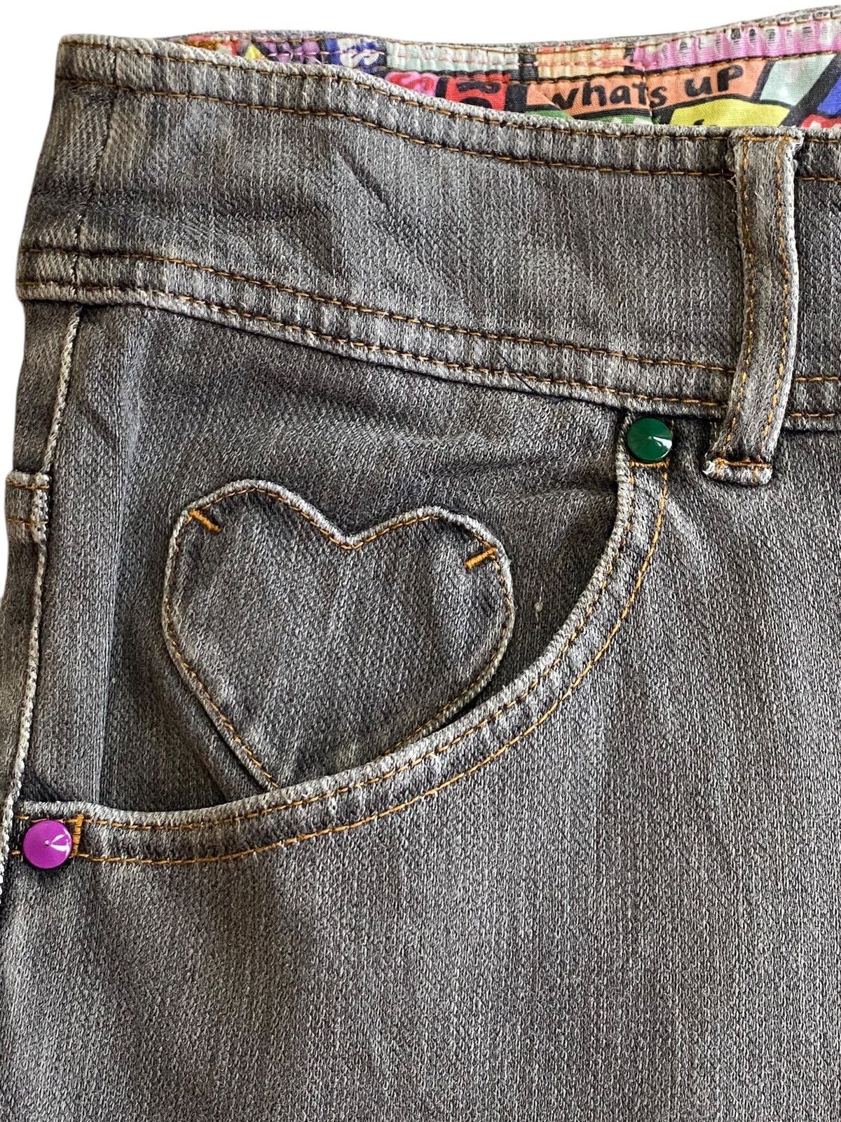 Sonia Rykiel Vintage Sonia Love Denim Bootcut Style Jeans Size 31" - 10 Thumbnail