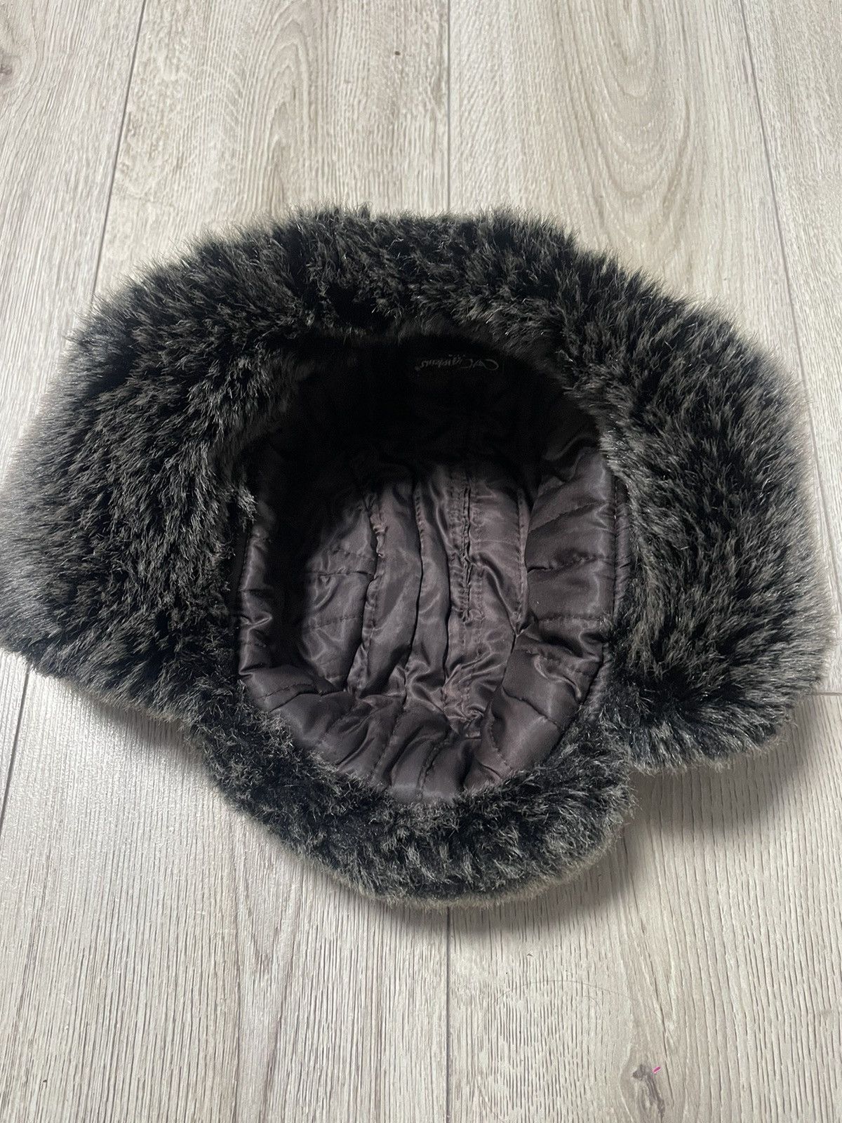 Japanese Brand Y2K Faux Fur Ushanka Tweed Vintage Fuzzy Warm Trapper Hat Size ONE SIZE - 7 Thumbnail