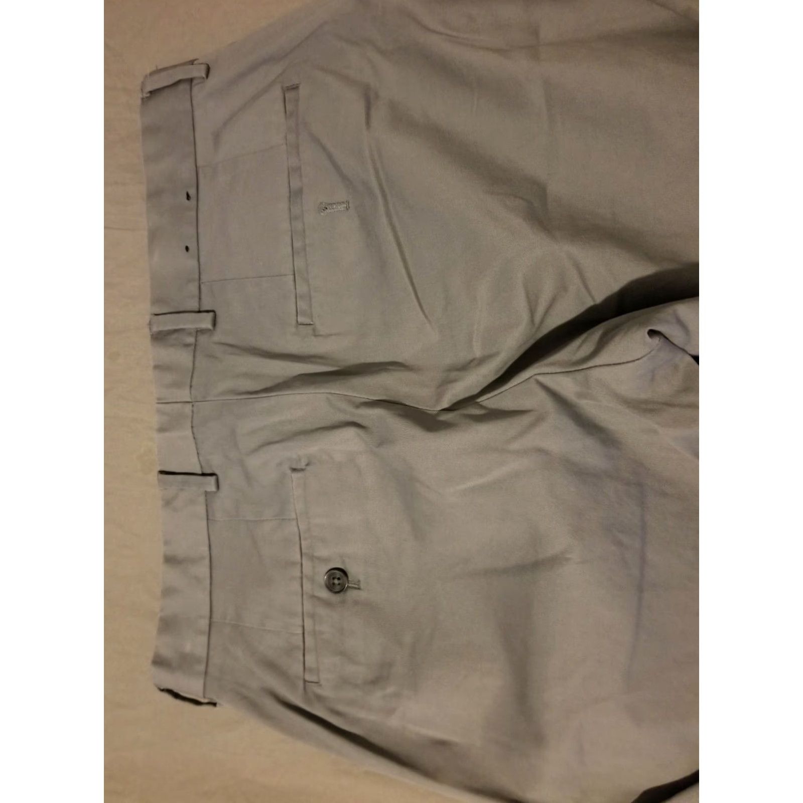Express Express Mens Dress Pants 30x32 Cotton Gray Chino Trousers Dickies? Size US 30 / EU 46 - 3 Thumbnail