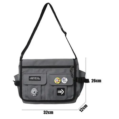 VIBE Ikegami x Naomi Harajuku Men Nylon Crossbody Bags Size ONE SIZE - 6 Thumbnail