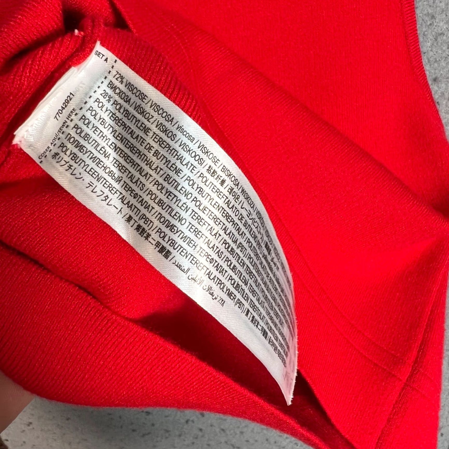 Mango Mango Womens Tank Medium Red Crop Top Sleeveless Knit Viscose Blend Size M / US 6-8 / IT 42-44 - 4 Thumbnail