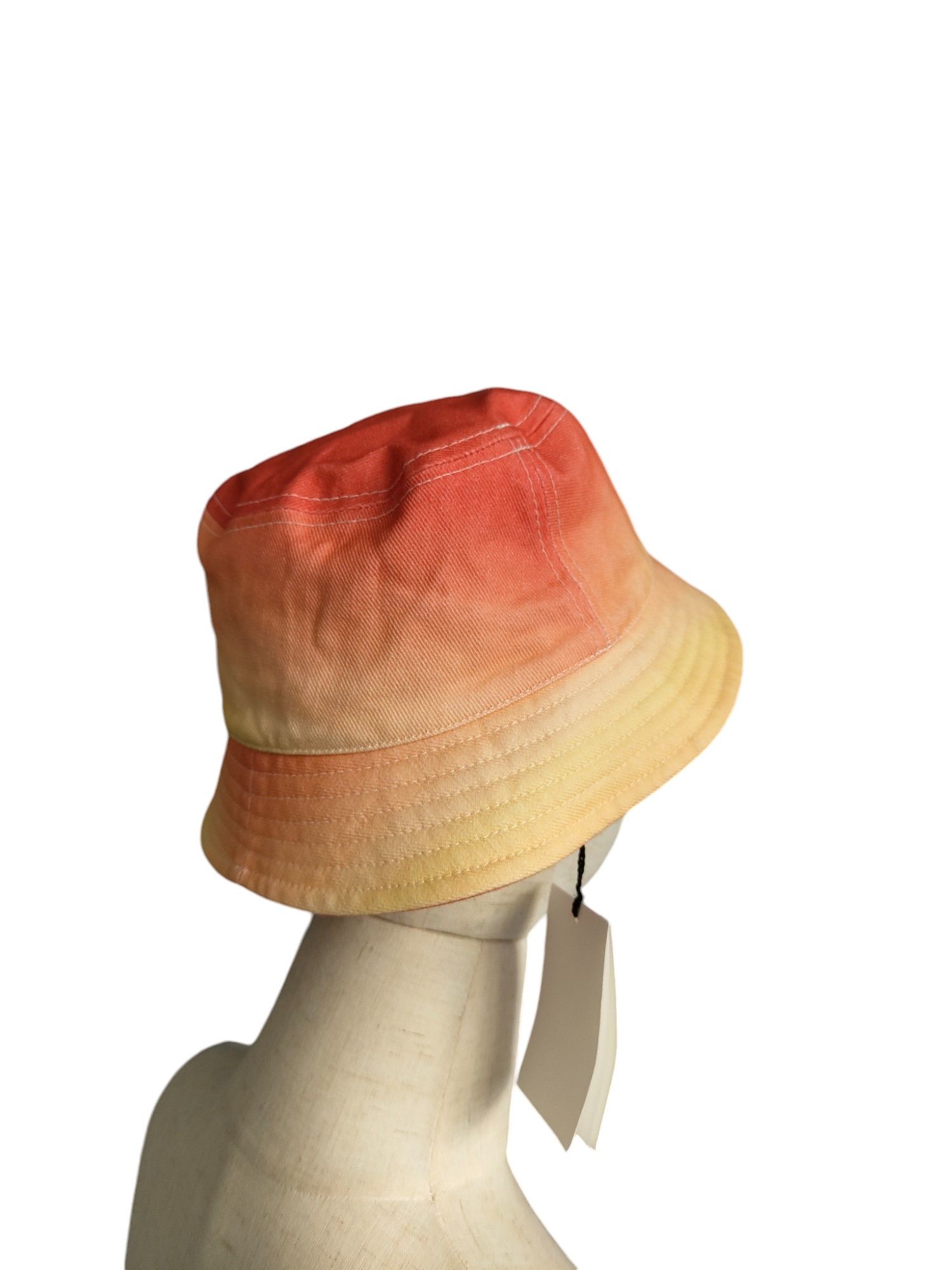 Isabel Marant Orange And Yellow Gradient Bucket Hat Size ONE SIZE - 6 Thumbnail