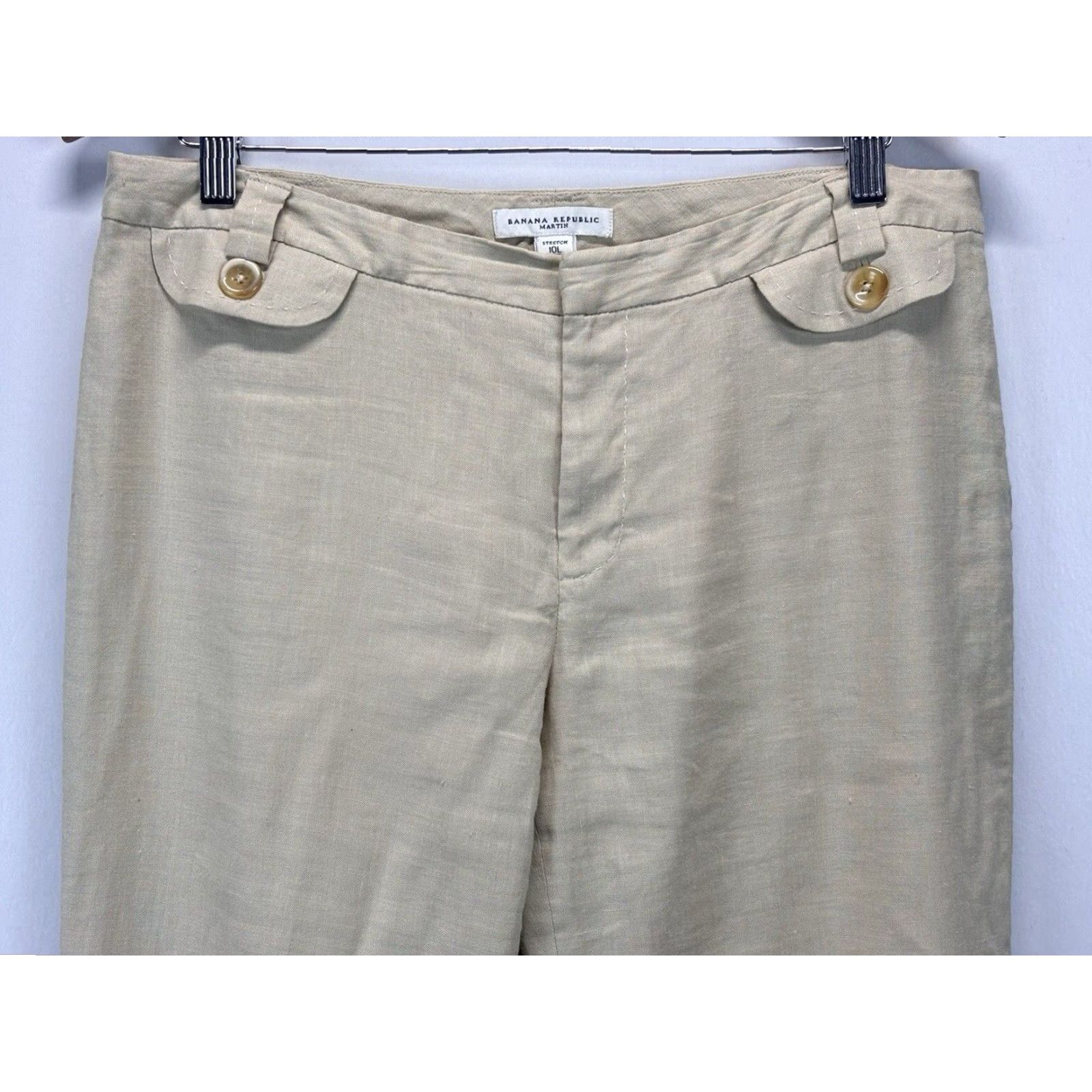 Banana Republic Banana Republic Martin Pants Sz 10 Tall Women’s Tan Lined Linen Blend Dress Pants Pants Style Martin Banana Republic Women’s Tall 10 Tan Lined Pocket? Size 32" / US 10 / IT 46 - 2 Thumbnail
