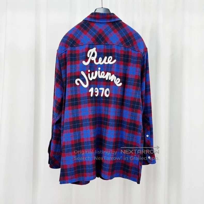 Japanese Brand Kenzo Embroidered Plaid Button. Size US M / EU 48-50 / 2 - 2 Thumbnail
