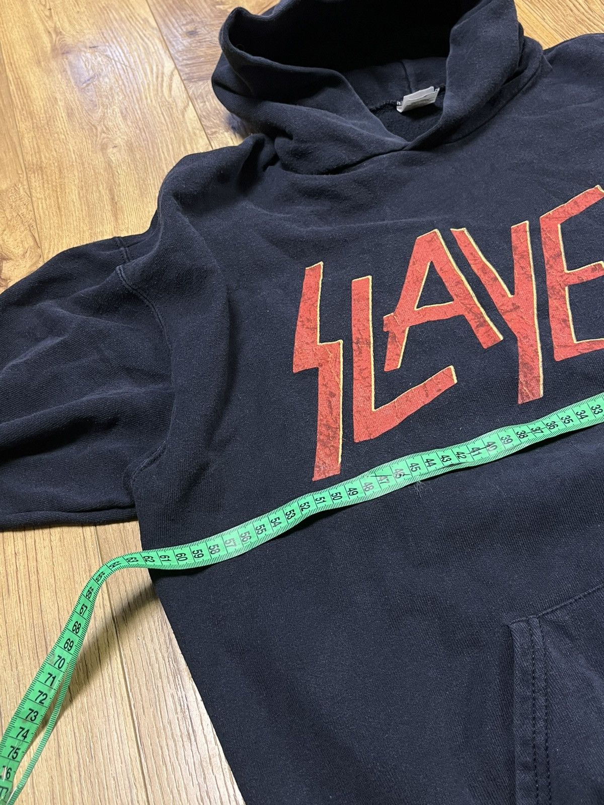 Band Tees × Slayer × Vintage Vintage Slayer Distressed Hoodie Thrash Metal Oversized Size US L / EU 52-54 / 3 - 6 Thumbnail