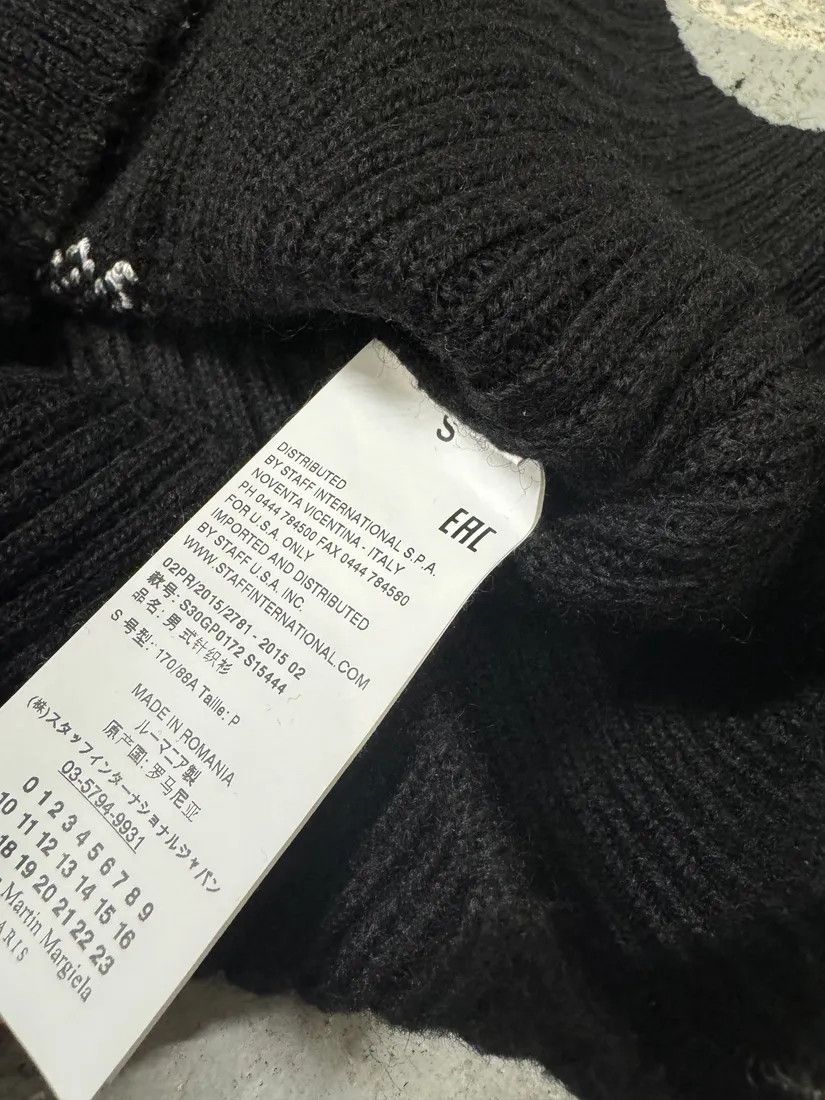 Maison Margiela × Vintage AW2015 Maison Margiela Wool Black & White Turtleneck Size US S / EU 44-46 / 1 - 9 Thumbnail