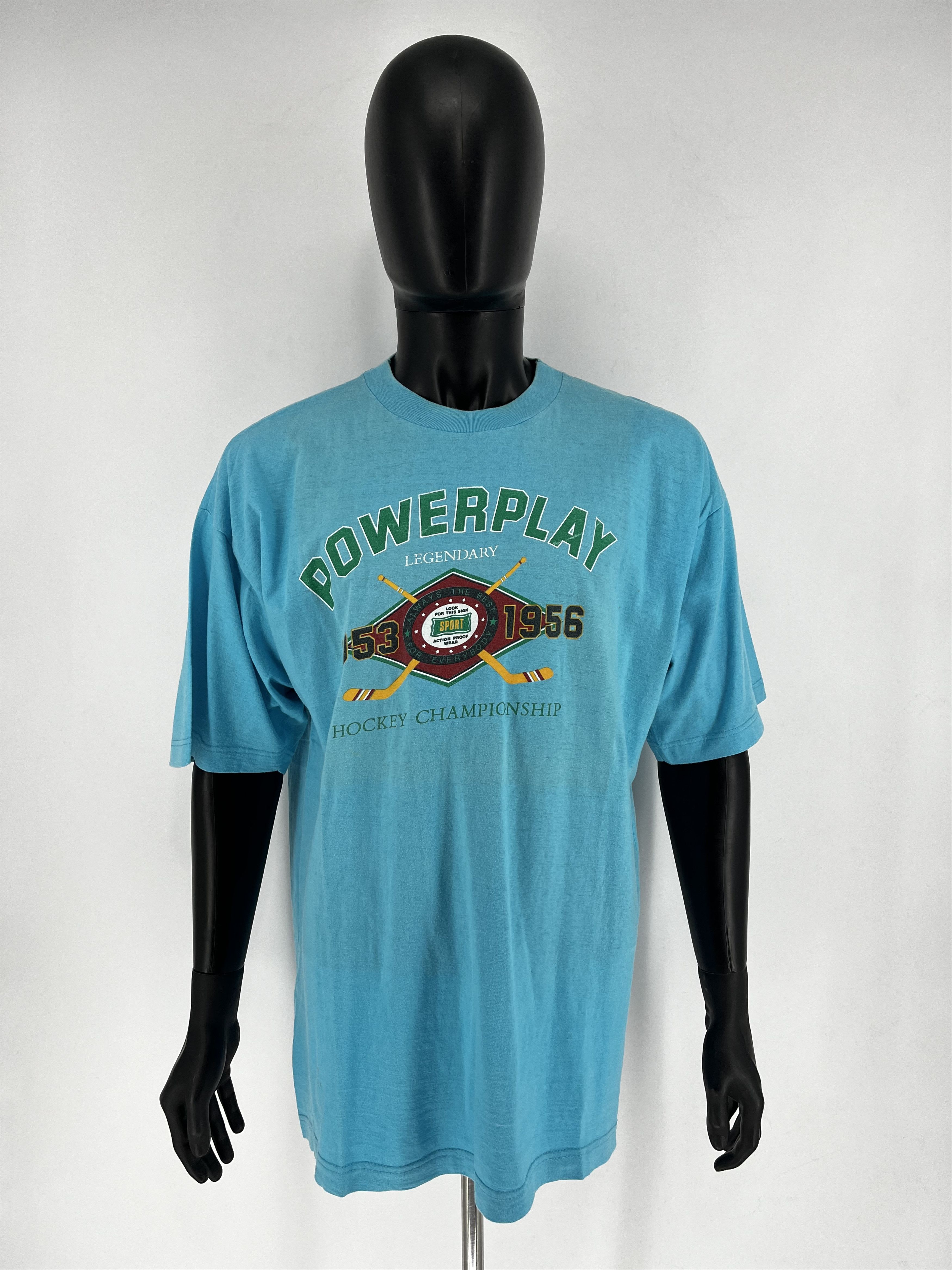 NHL VTG 90s POWERPLAY LEGENDARY 1953 1956 HOCKEY CHAMPIONSHIP Size US XL / EU 56 / 4 - 1 Thumbnail