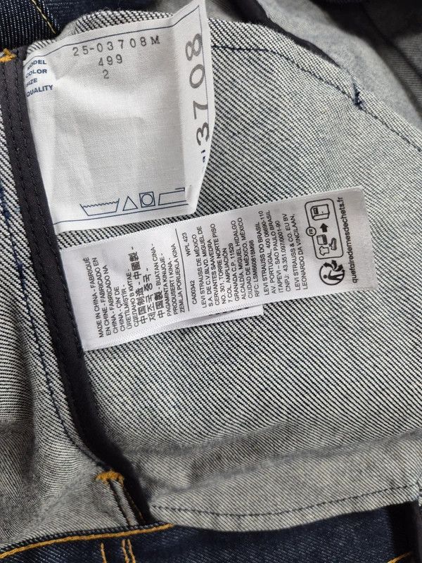 Levi's Levi's Sacai Men's Navy Blue Denim Trucker Jacket Size M Size US M / EU 48-50 / 2 - 10 Thumbnail