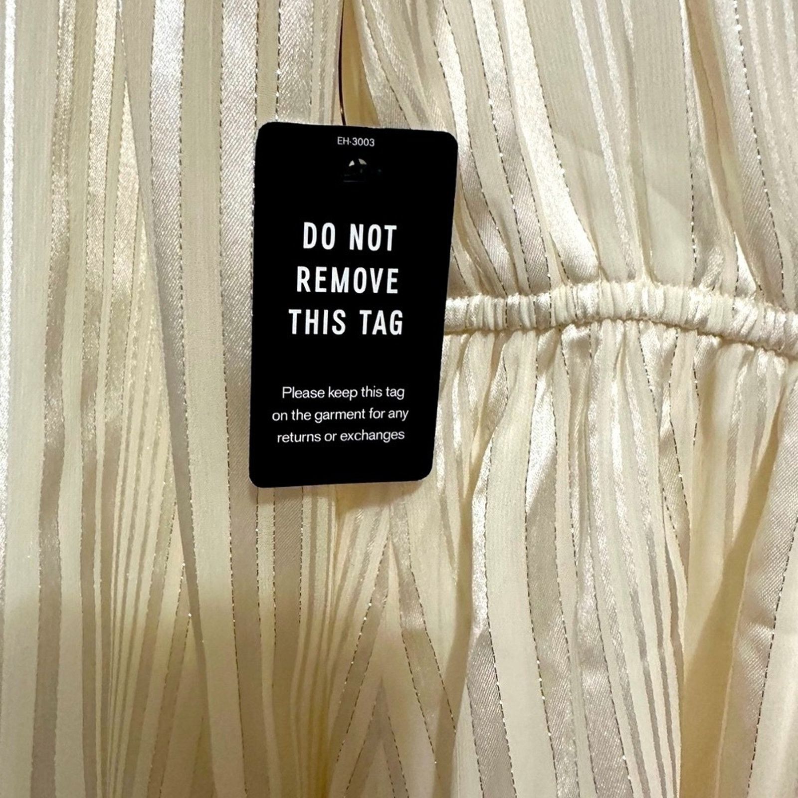 Express New with Tags Express Ivory Sequin Long Sleeve Dress Size M / US 6-8 / IT 42-44 - 3 Thumbnail