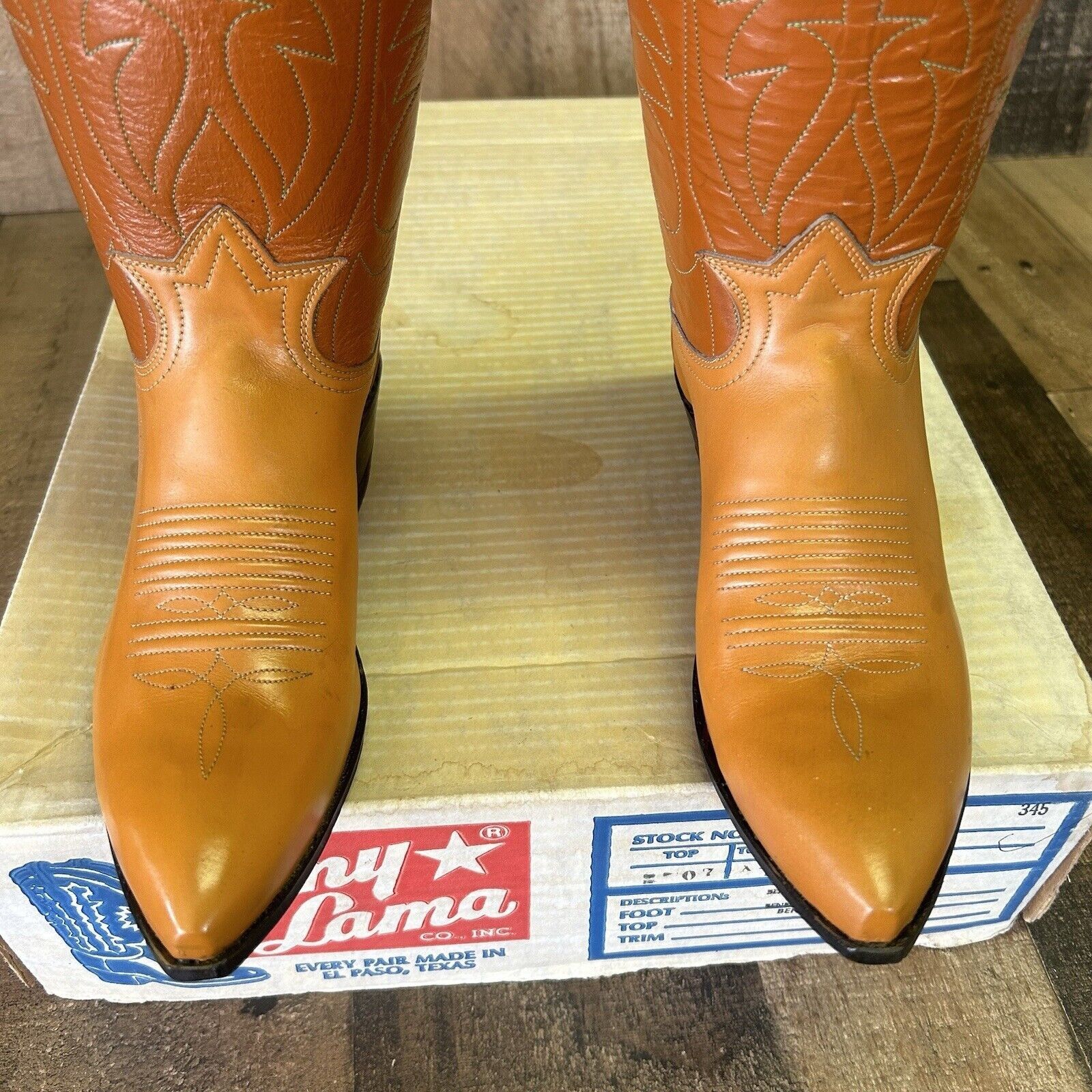Tony Lama Tony Lama Vintage Pointed Toe Cowboy Boots Womens 4.5 C Size US 4.5 / IT 34.5 - 7 Thumbnail