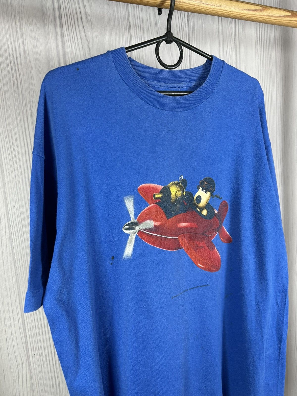 Cartoon Network Rare Vintage 1989 Wallace and Gromit T-Shirt Cartoon Size US L / EU 52-54 / 3 - 2 Thumbnail