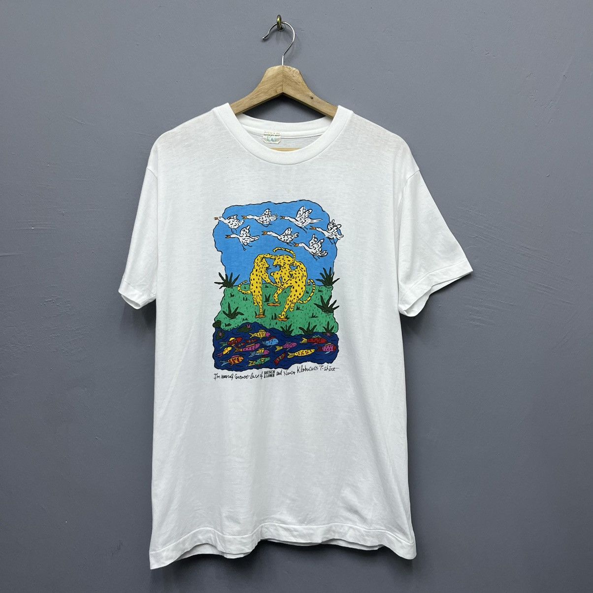 Bausch & Lomb Vintage Bausch & Lomb by Nancy Klobucars Pop Art T-shirt Size US M / EU 48-50 / 2 - 1 Thumbnail