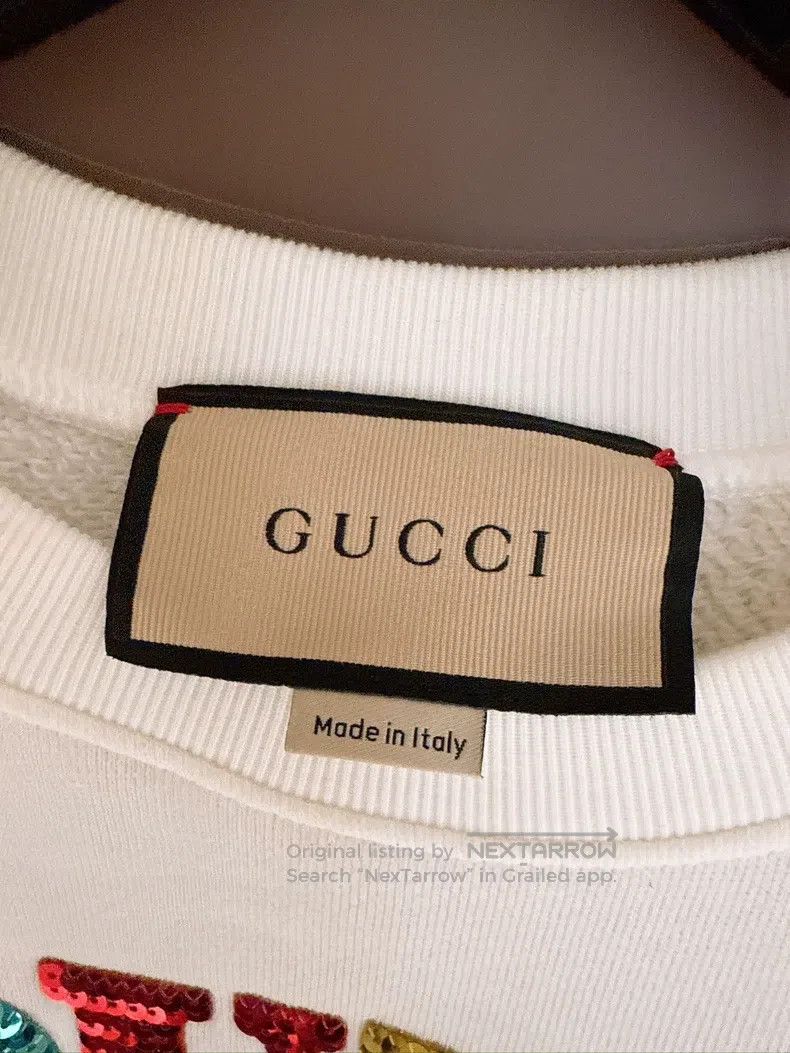 Gucci Gucci Sequin colourful letter loose sweatshirt Size US XS / EU 42 / 0 - 8 Thumbnail