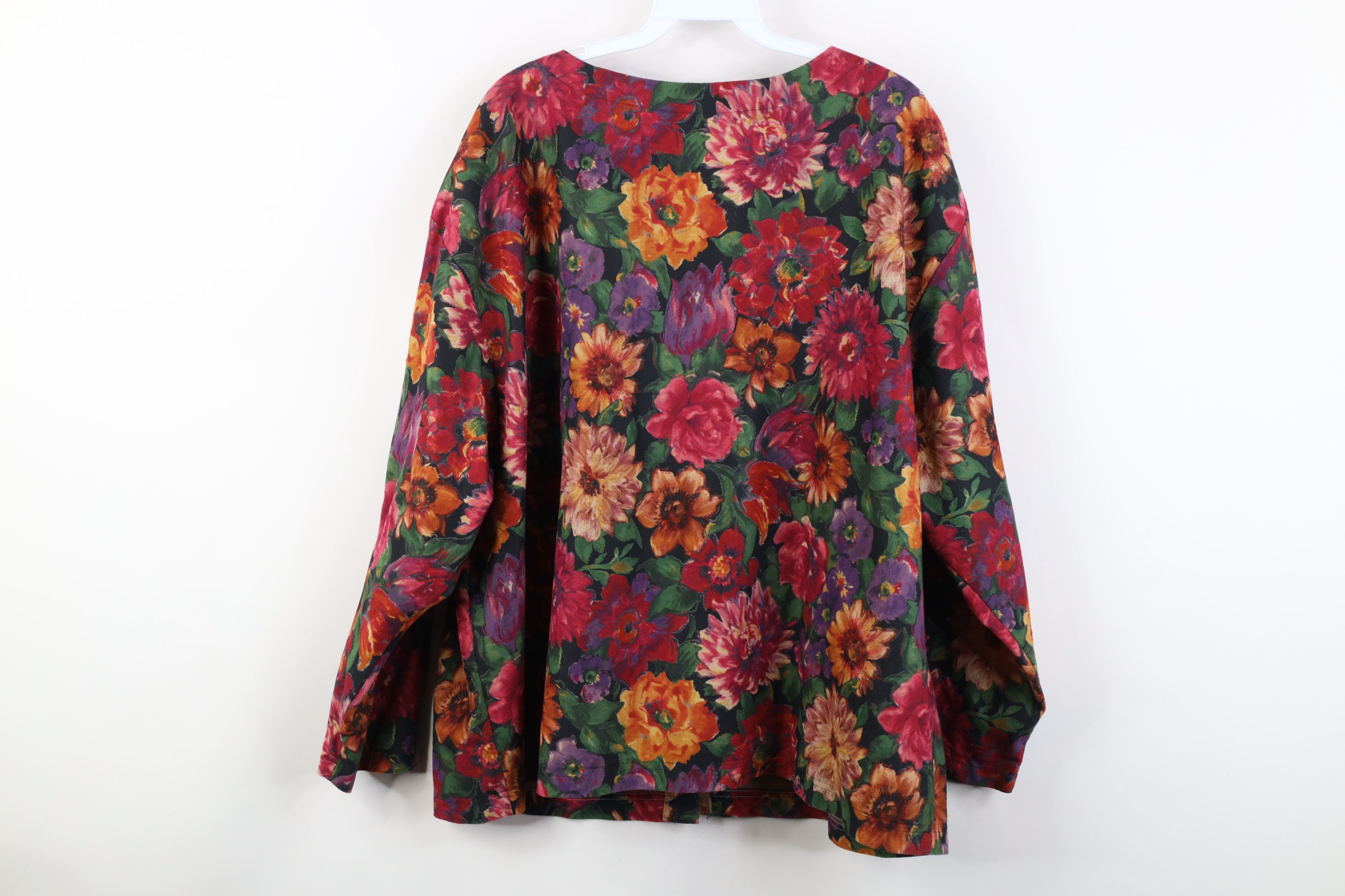 Vintage Vintage 90s All Over Print Chamois Cloth Sweater USA Size 3XL / US 20-22 - 9 Thumbnail