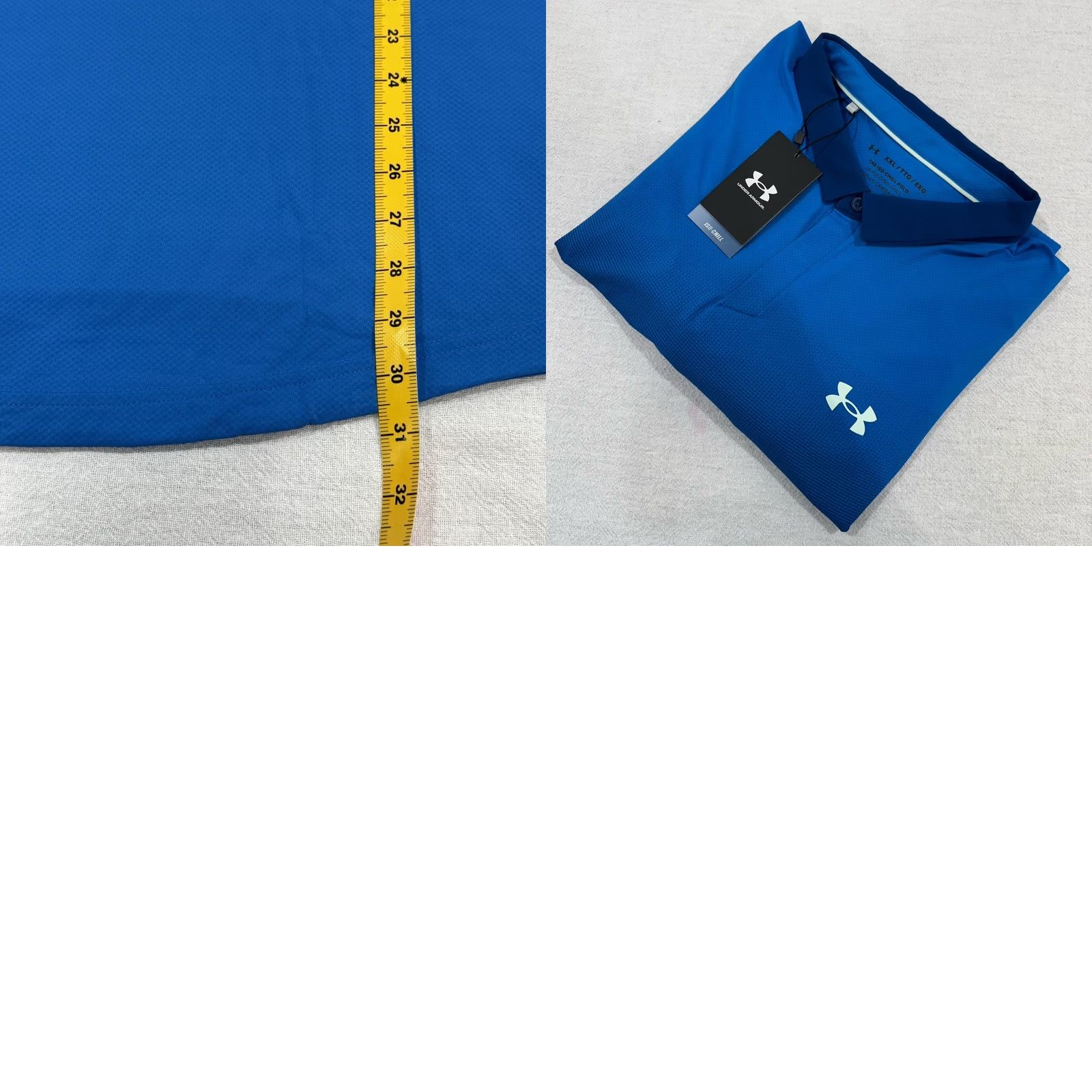 Under Armour Under Armour Iso-Chill Performance Polo Shirt Men’s 2XL Loose Fit Blue Polo Shirt Training Mens Size US XXL / EU 58 / 5 - 8 Thumbnail