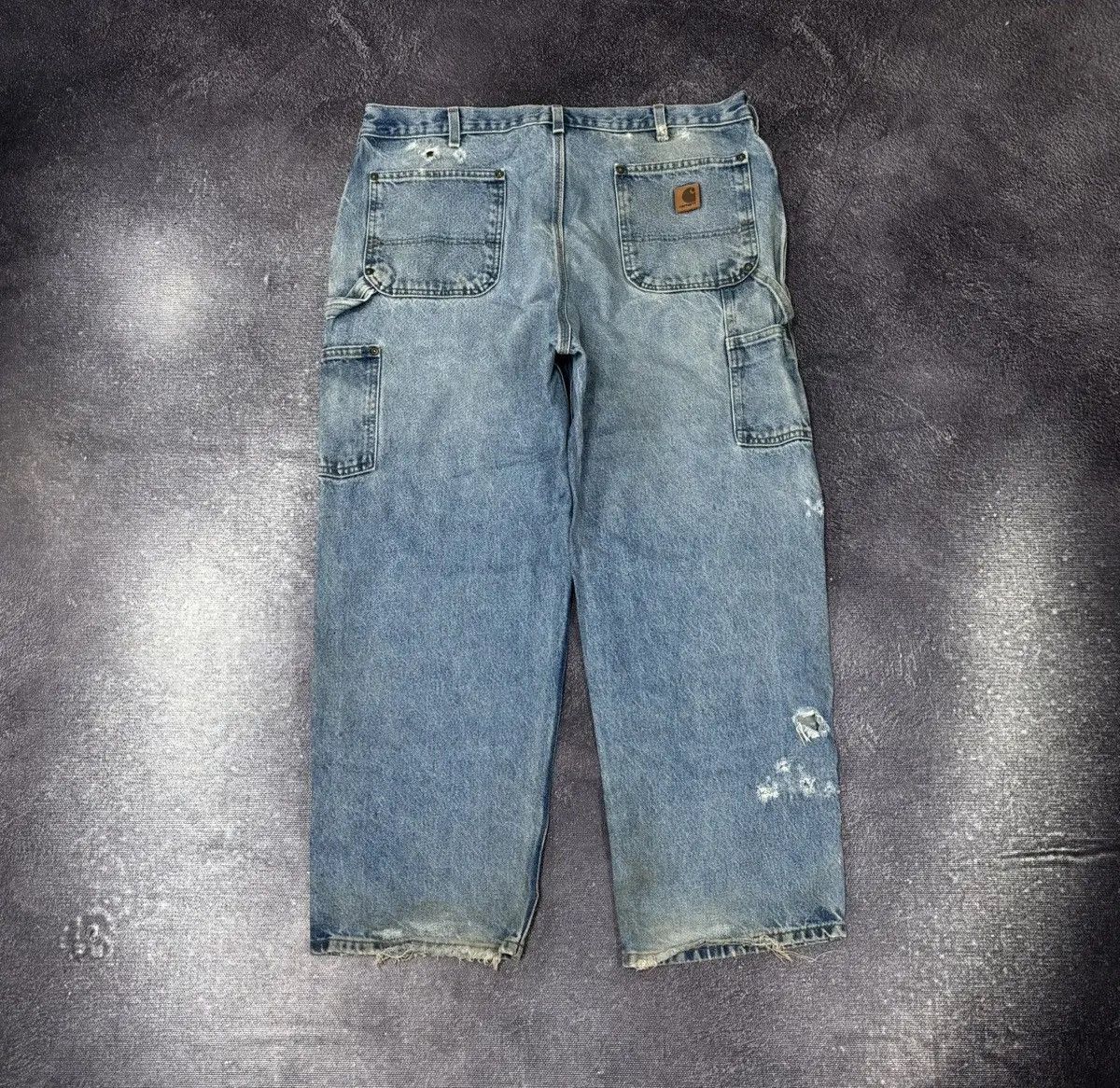 Carhartt × Vintage Vintage Carhartt Double Knee Denim Faded Hype Baggy Jeans Size US 38 / EU 54 - 7 Thumbnail