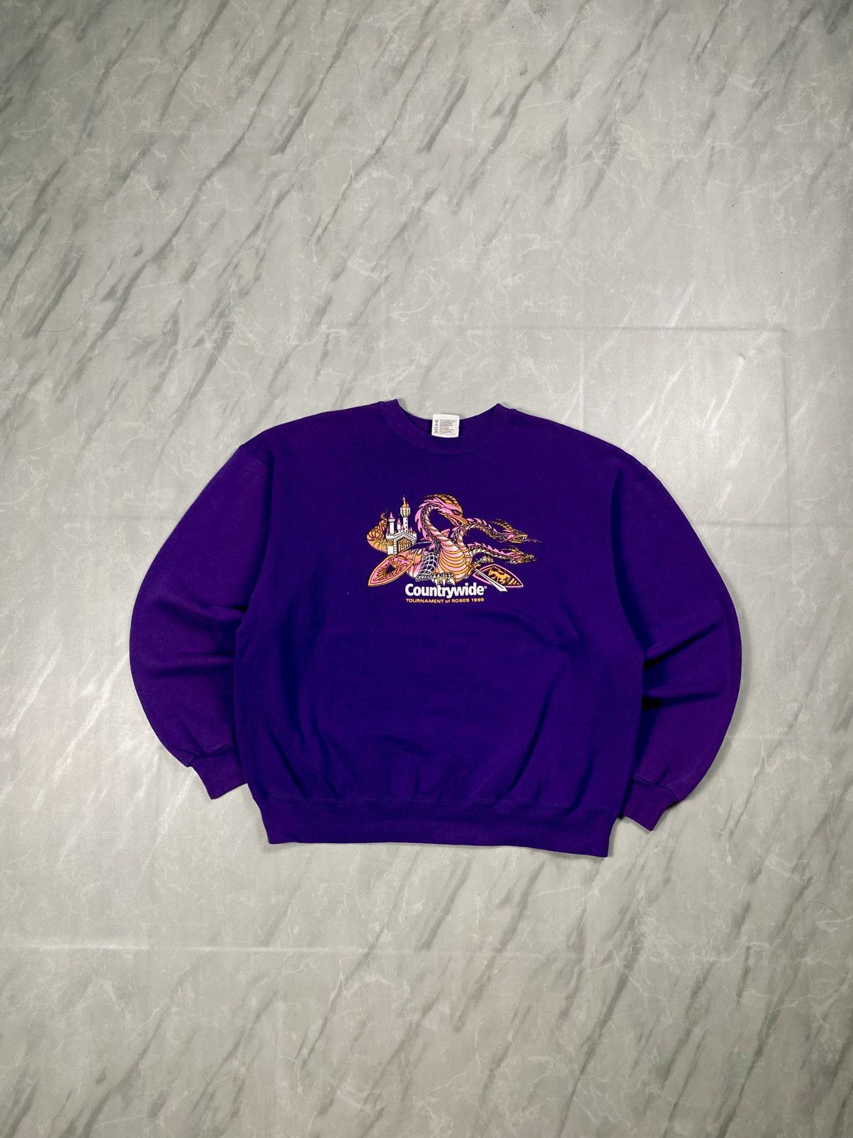 Hanes Vintage 1995 Countrywide Tournament Of Roses Crewneck Size US L / EU 52-54 / 3 - 1 Thumbnail