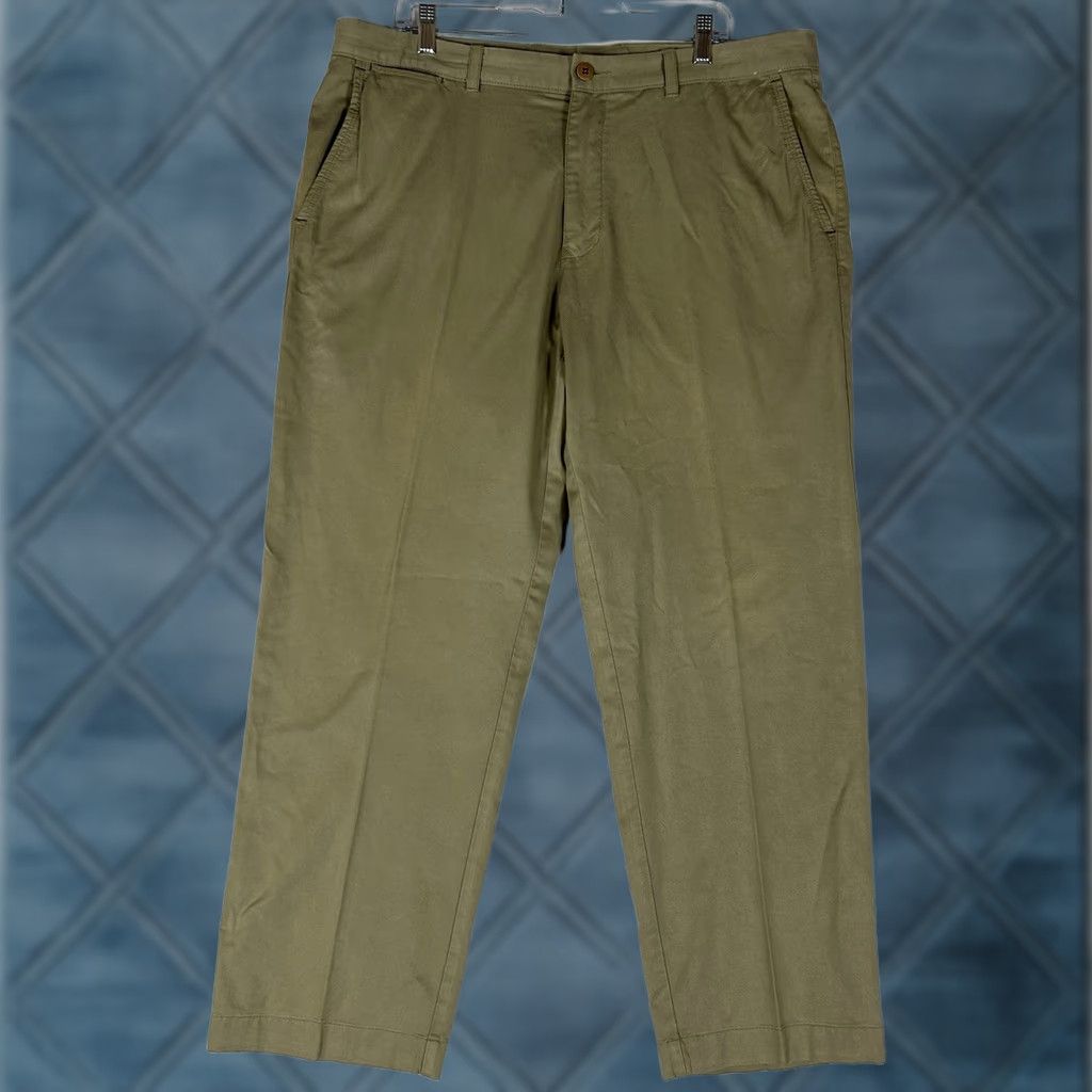 Tommy Bahama Tommy Bahama Flat Front Chino Pants Mens 38x30 Beige Khaki Golf Stretch Tencel Size US 38 / EU 54 - 1 Thumbnail