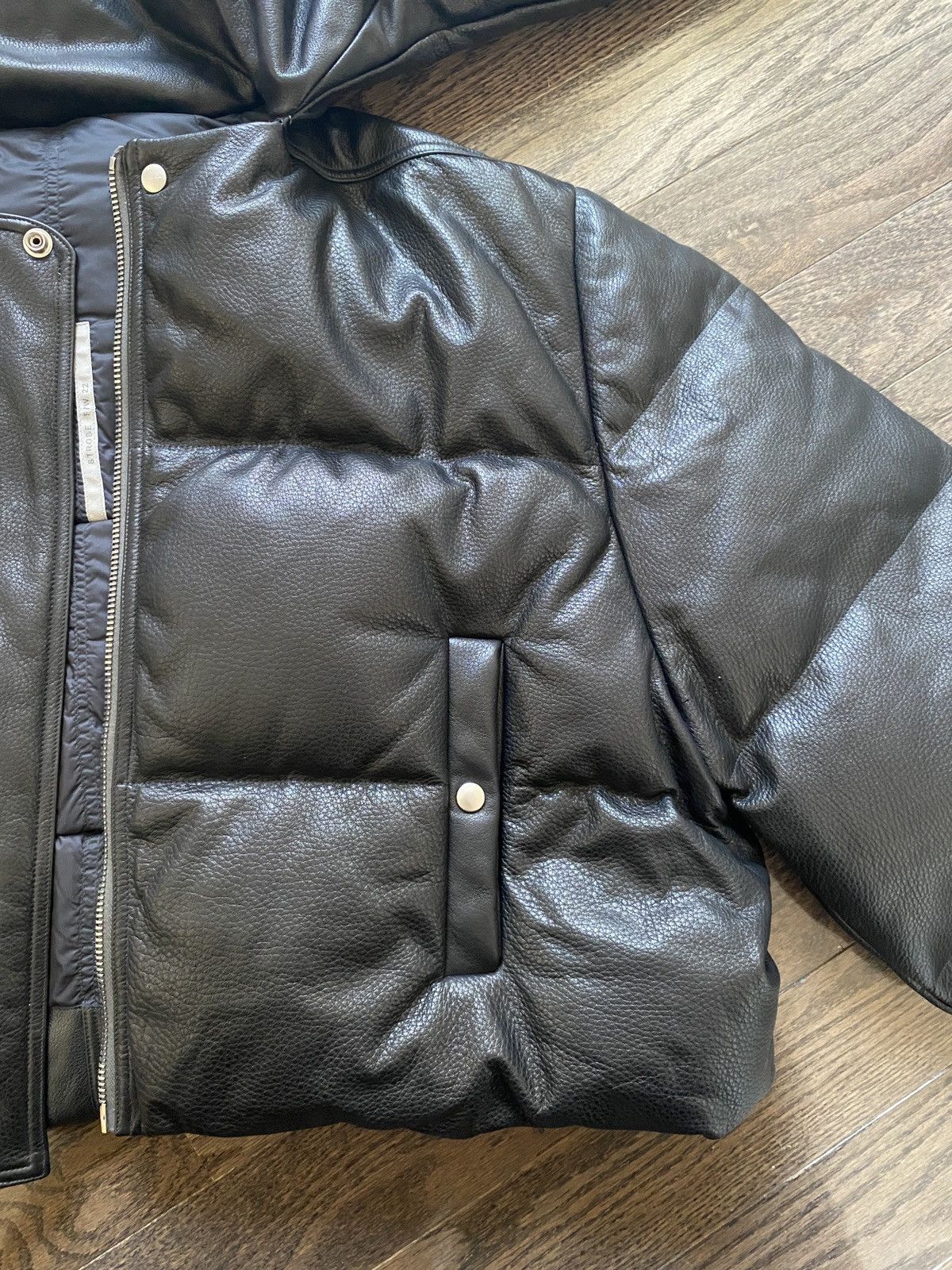 Rick Owens Rick Owens Funnel Neck Down lambskin Leather Sisyphus Jacket Size US M / EU 48-50 / 2 - 11 Thumbnail