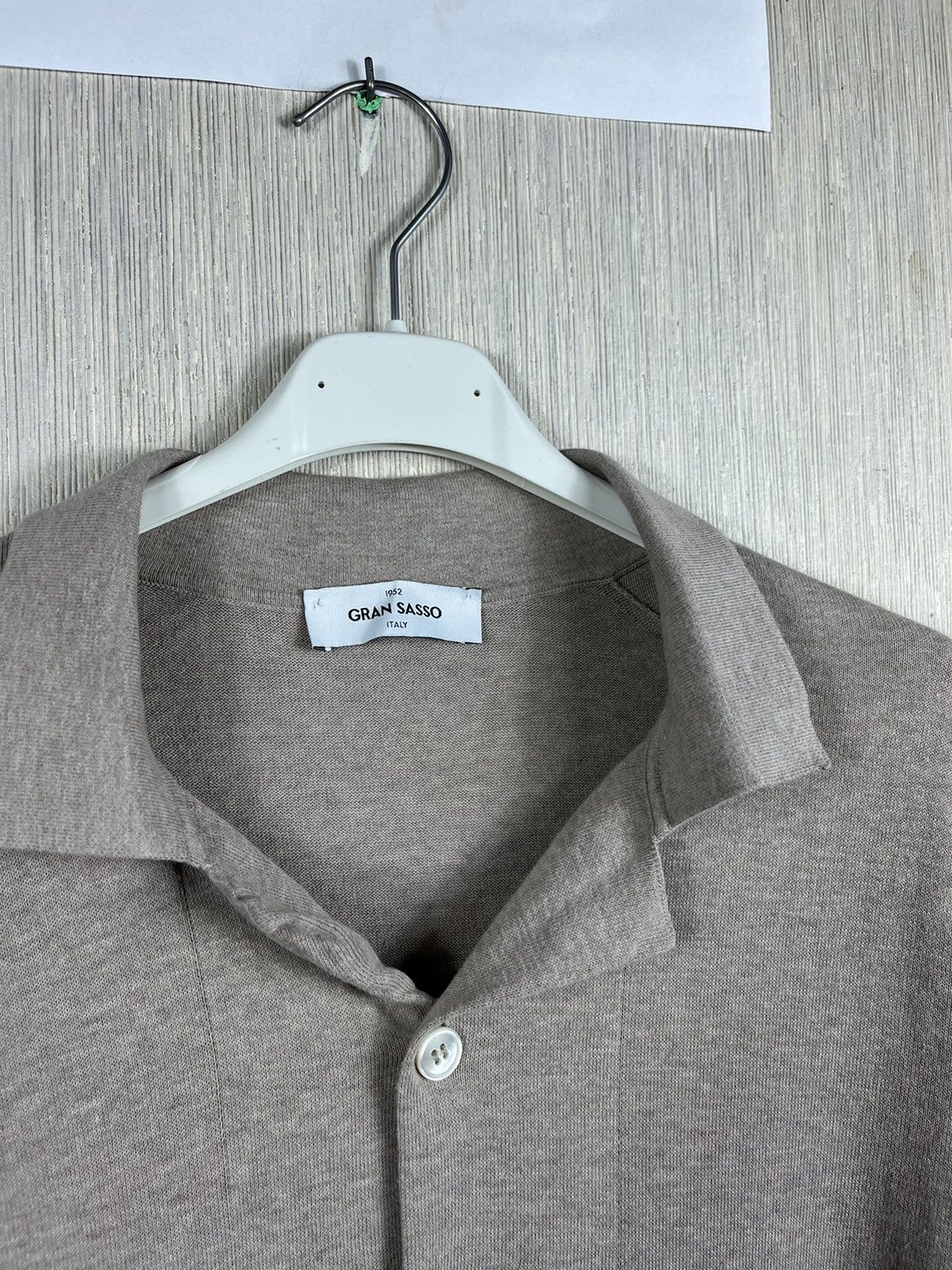 Gran Sasso Gran Sasso cotton button up short sleeve shirt tee cardigan Size US M / EU 48-50 / 2 - 10 Thumbnail