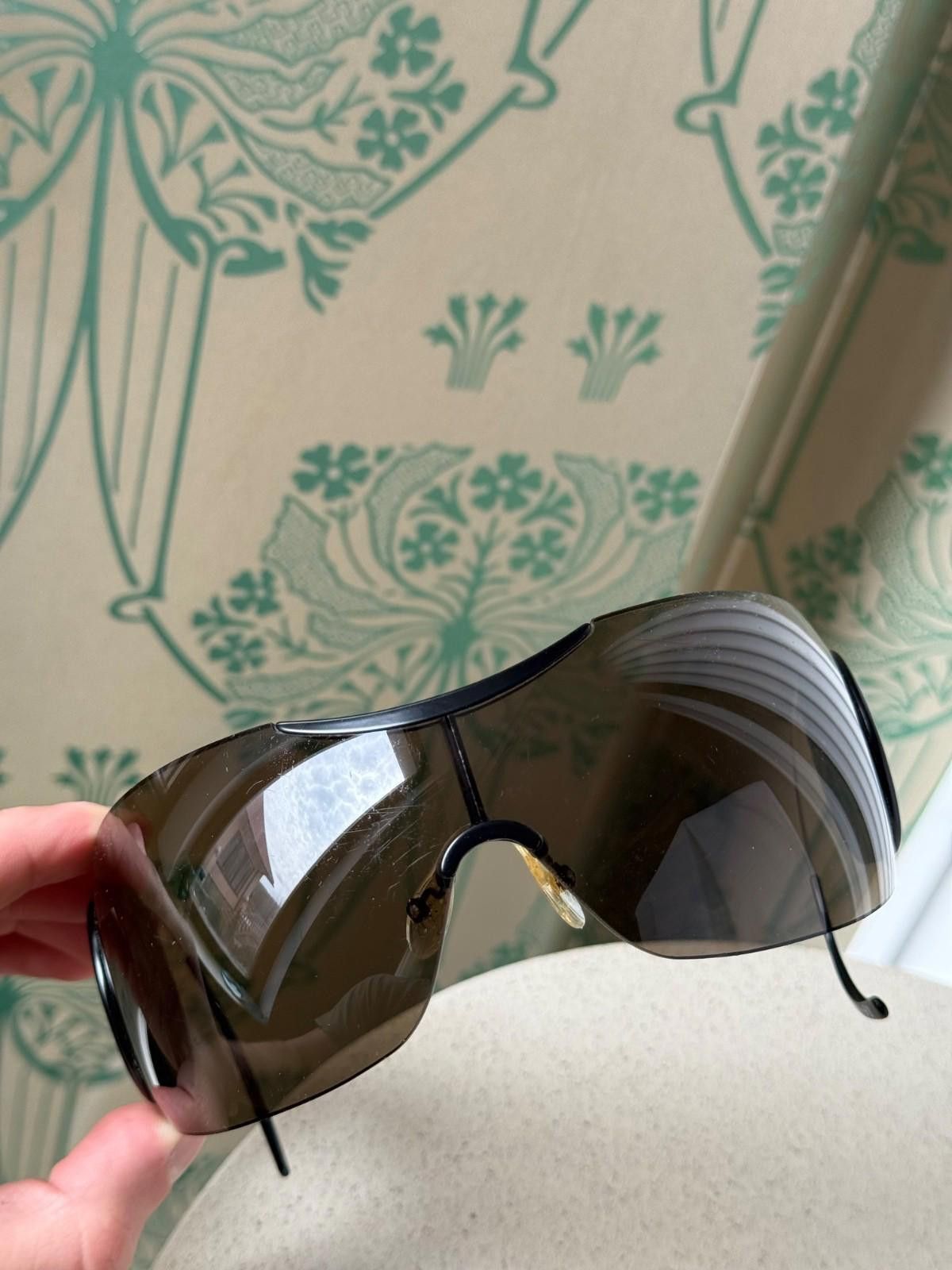 Dior 2000 Dior Sport 3 Logo Mask Shield Sli Oversized Sunglasses Size ONE SIZE - 9 Thumbnail