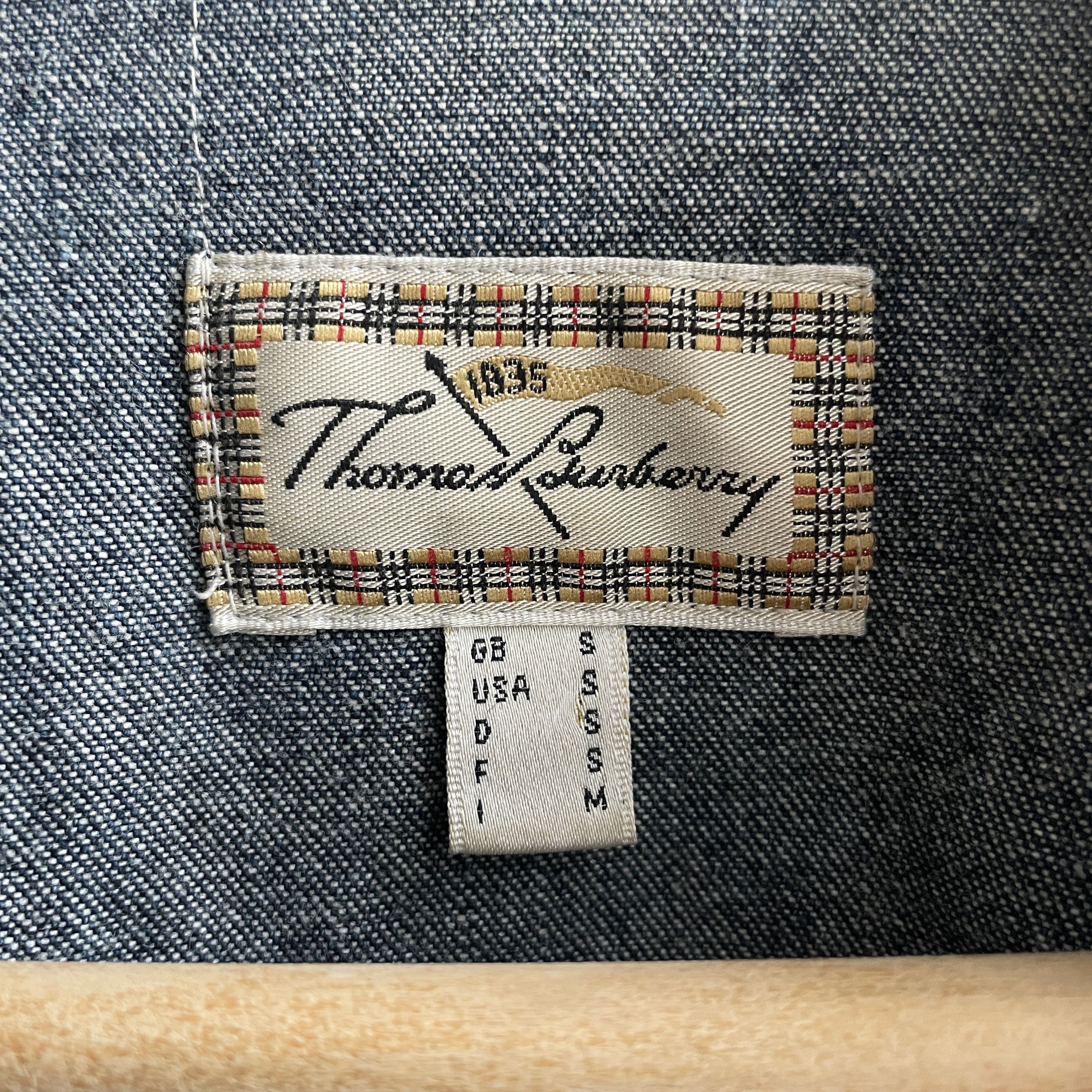 Burberry Thomas Burberry Vintage Denim Trucker Jacket Size S Size US S / EU 44-46 / 1 - 11 Thumbnail