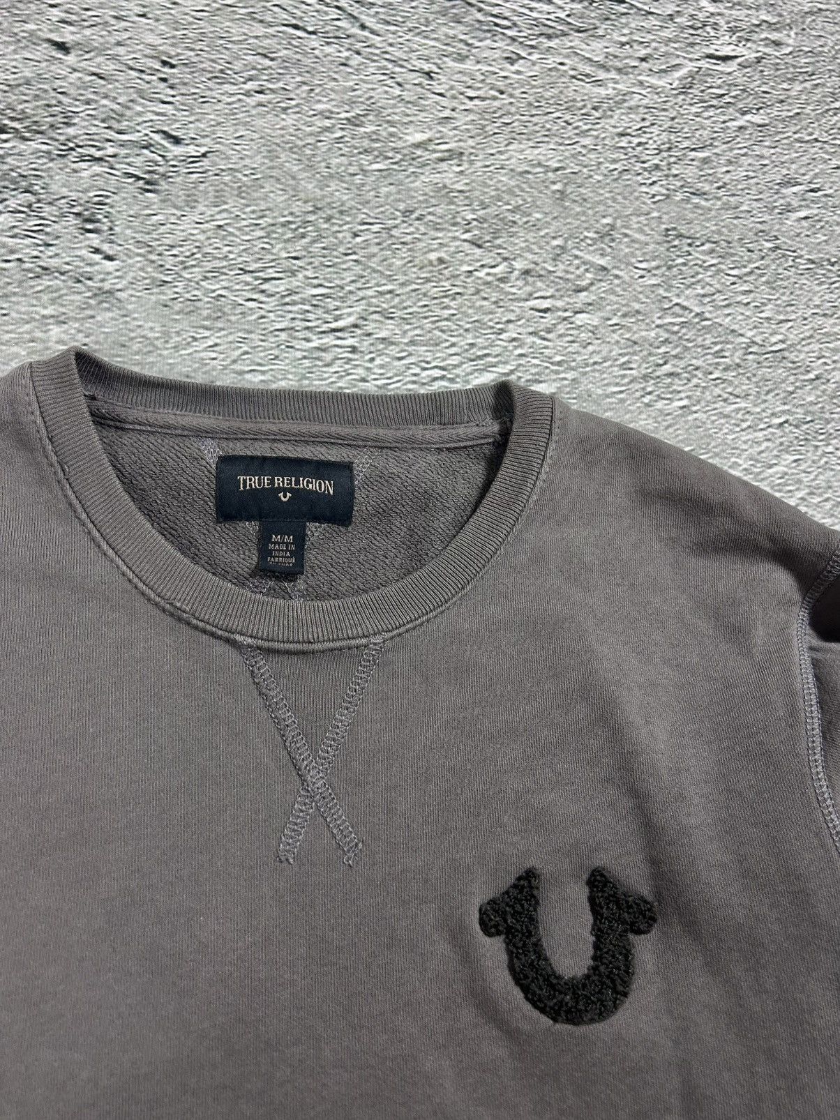 True Religion True Religion sweatshirt vintage horseshoe Y2K grey black Size US M / EU 48-50 / 2 - 2 Thumbnail