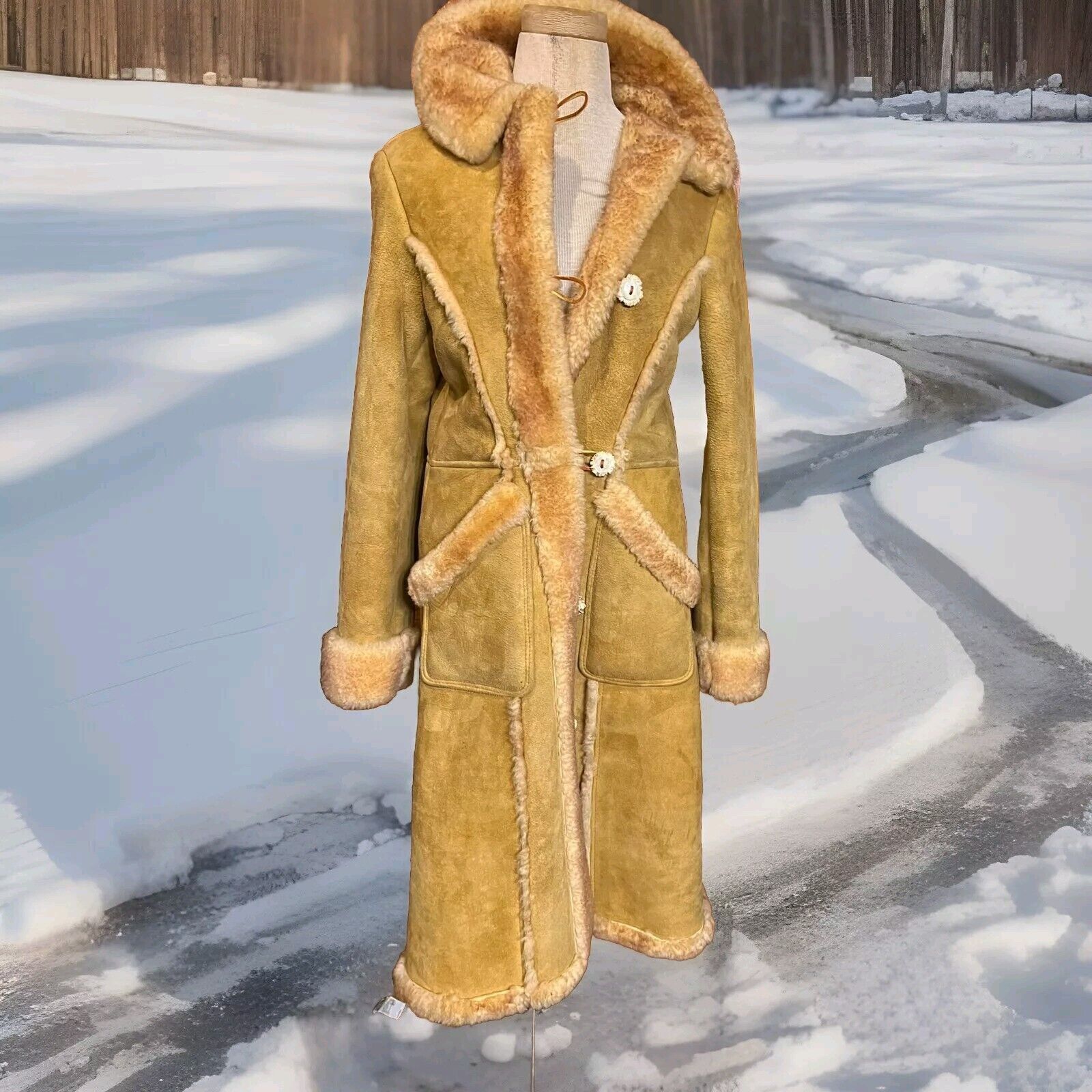 Other Shearling Coat Jacket Women Sz S Size S / US 4 / IT 40 - 7 Thumbnail