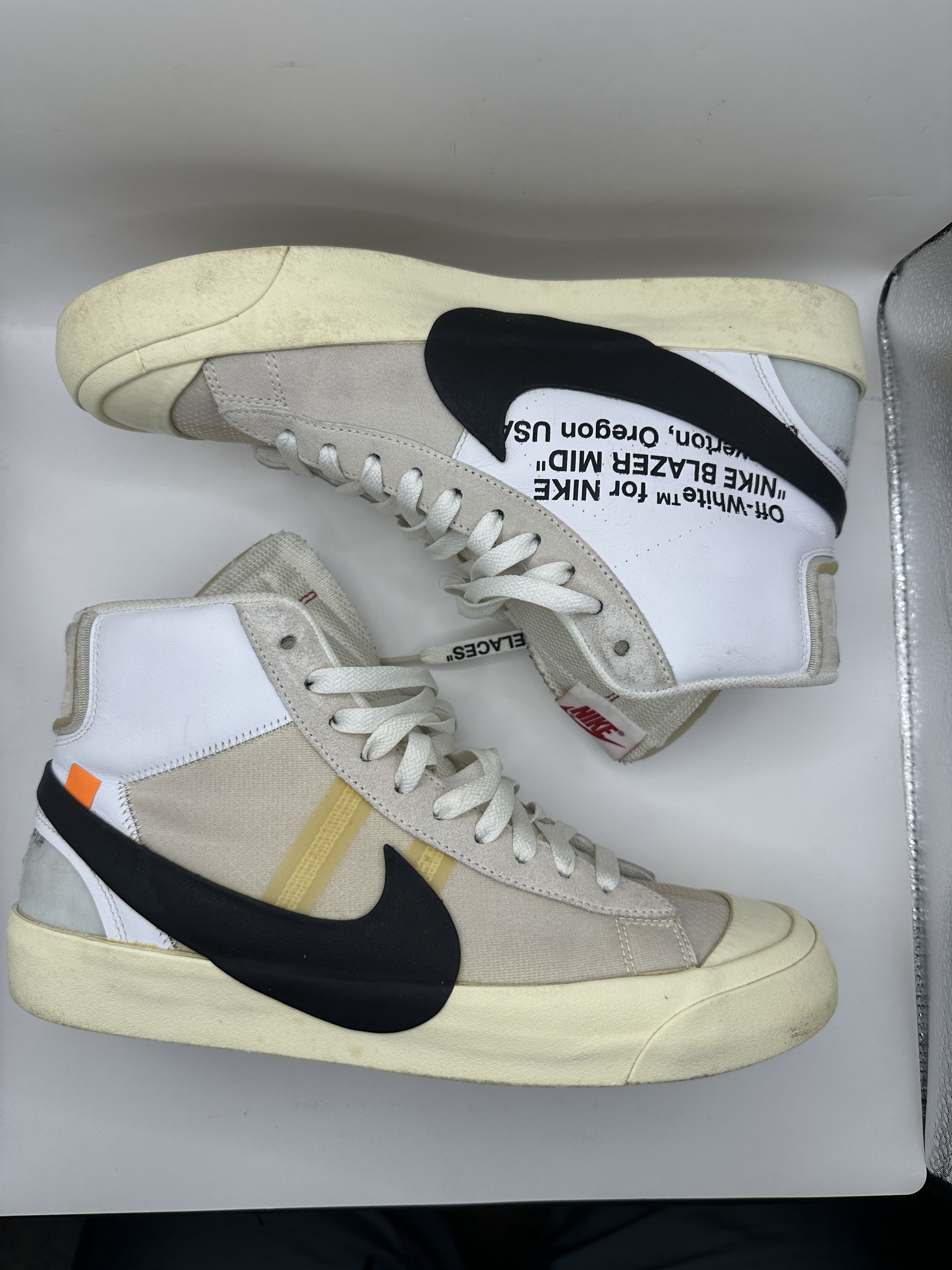 Nike × Off-White Nike Blazer Off White Size US 10 / EU 43 - 6 Thumbnail