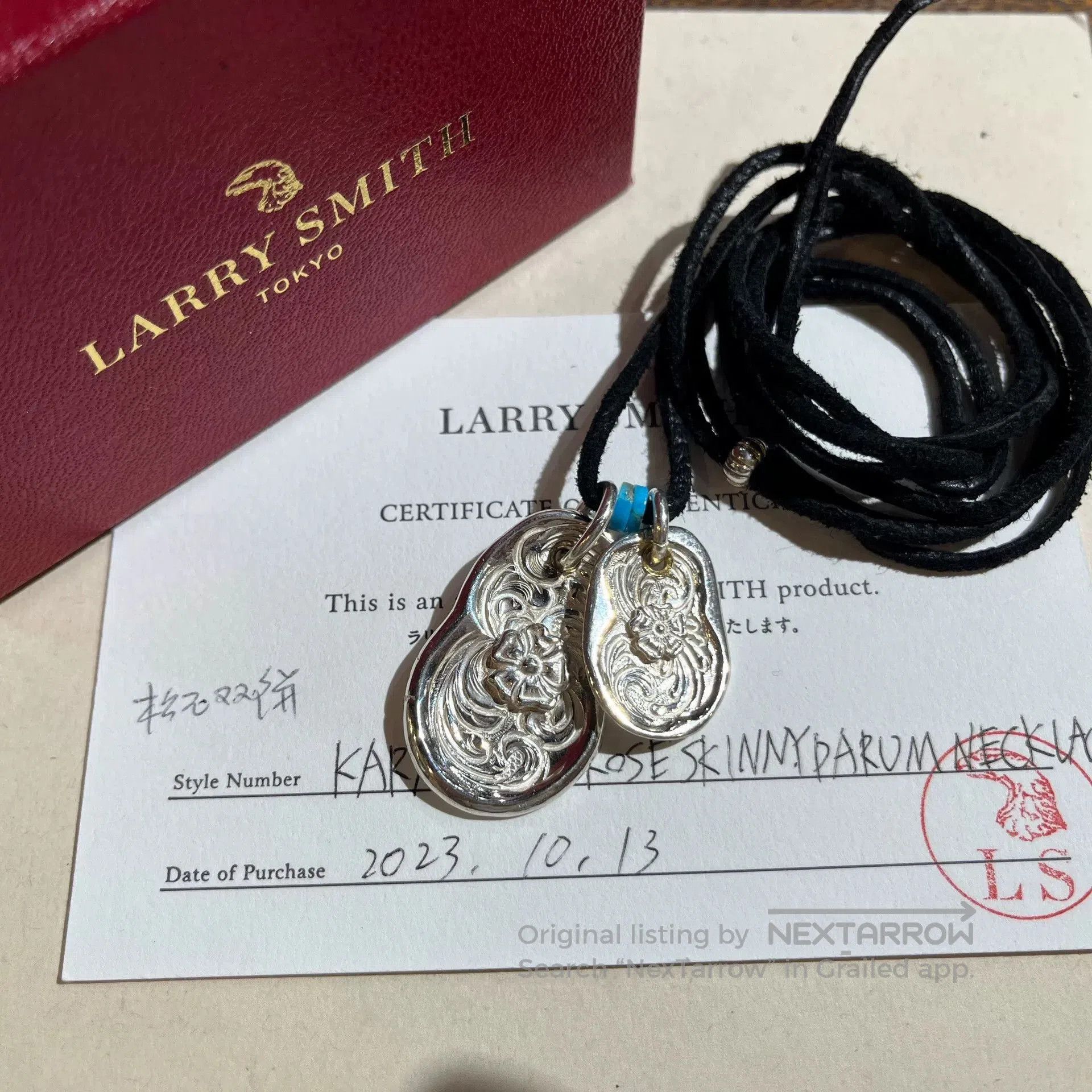 Larry Smith larry smith silver pendant necklace with turquoise. Size ONE SIZE - 3 Thumbnail