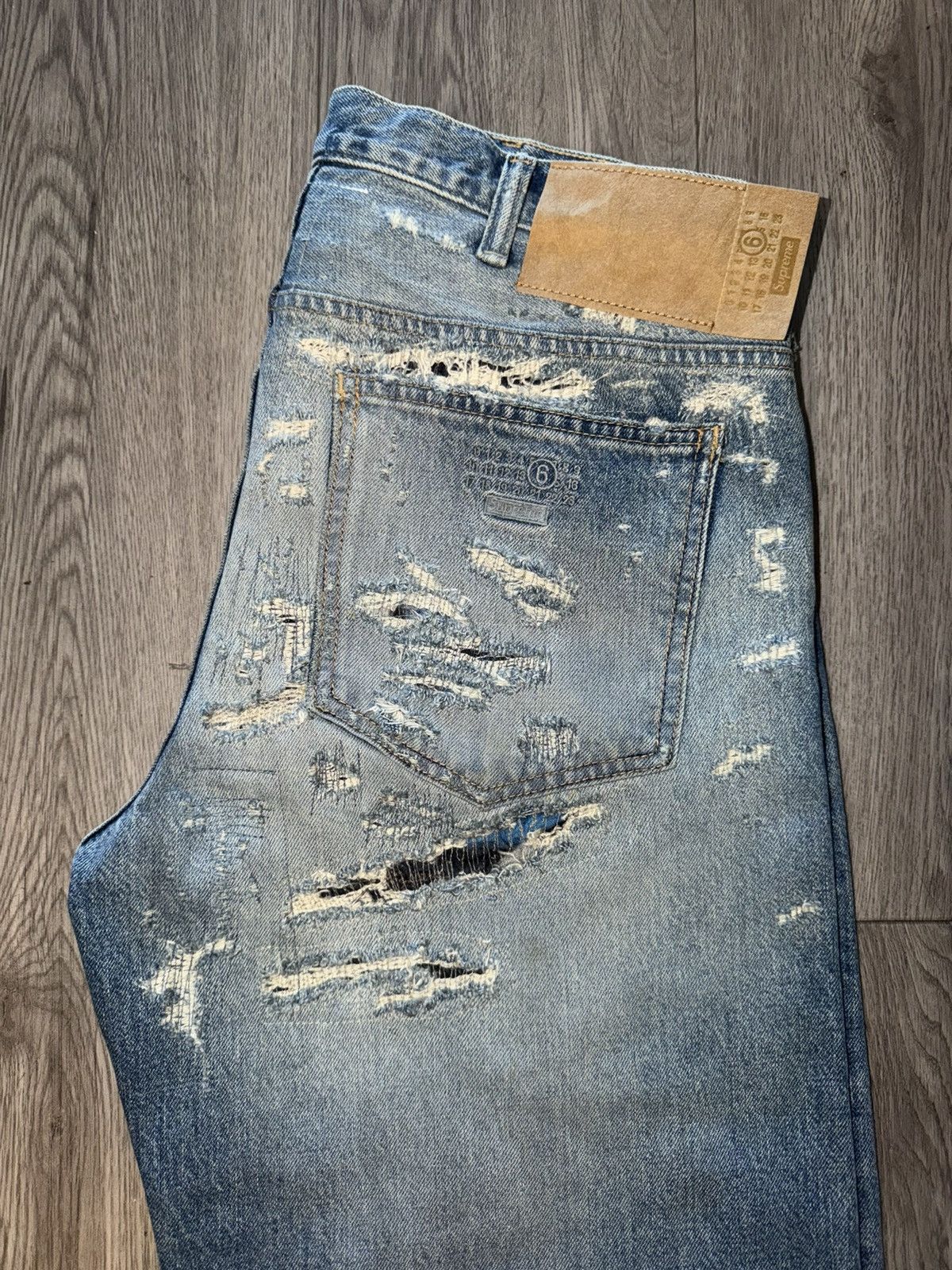 Maison Margiela × Supreme Supreme x MM6 Maison Margiela Distressed – (Never Worn) Size US 30 / EU 46 - 13 Thumbnail