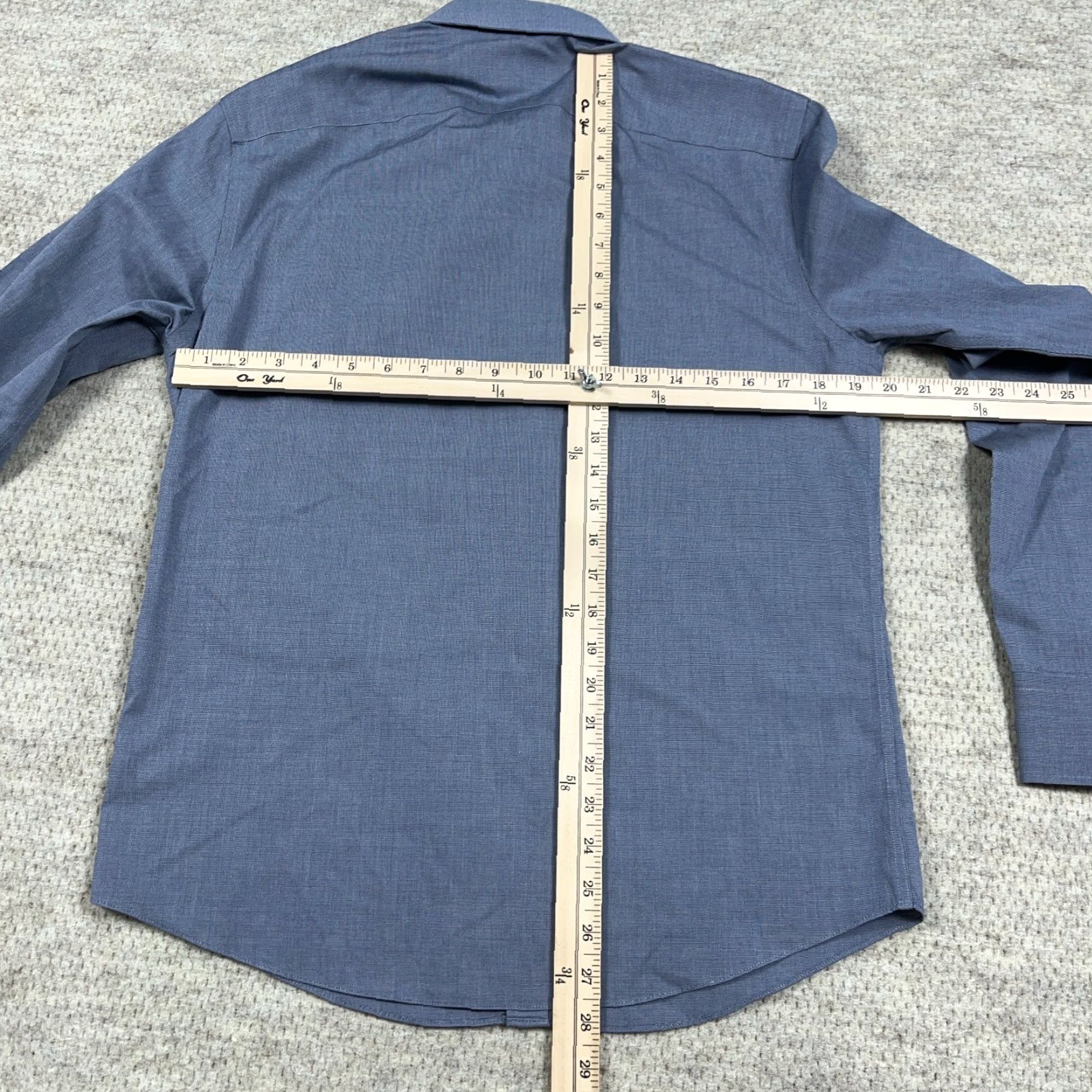 UNTUCKit UNTUCKit Shirt Men Medium Blue Button Up Slim Fit Dress Casual Cotton Pocket Shirt Size US M / EU 48-50 / 2 - 7 Thumbnail