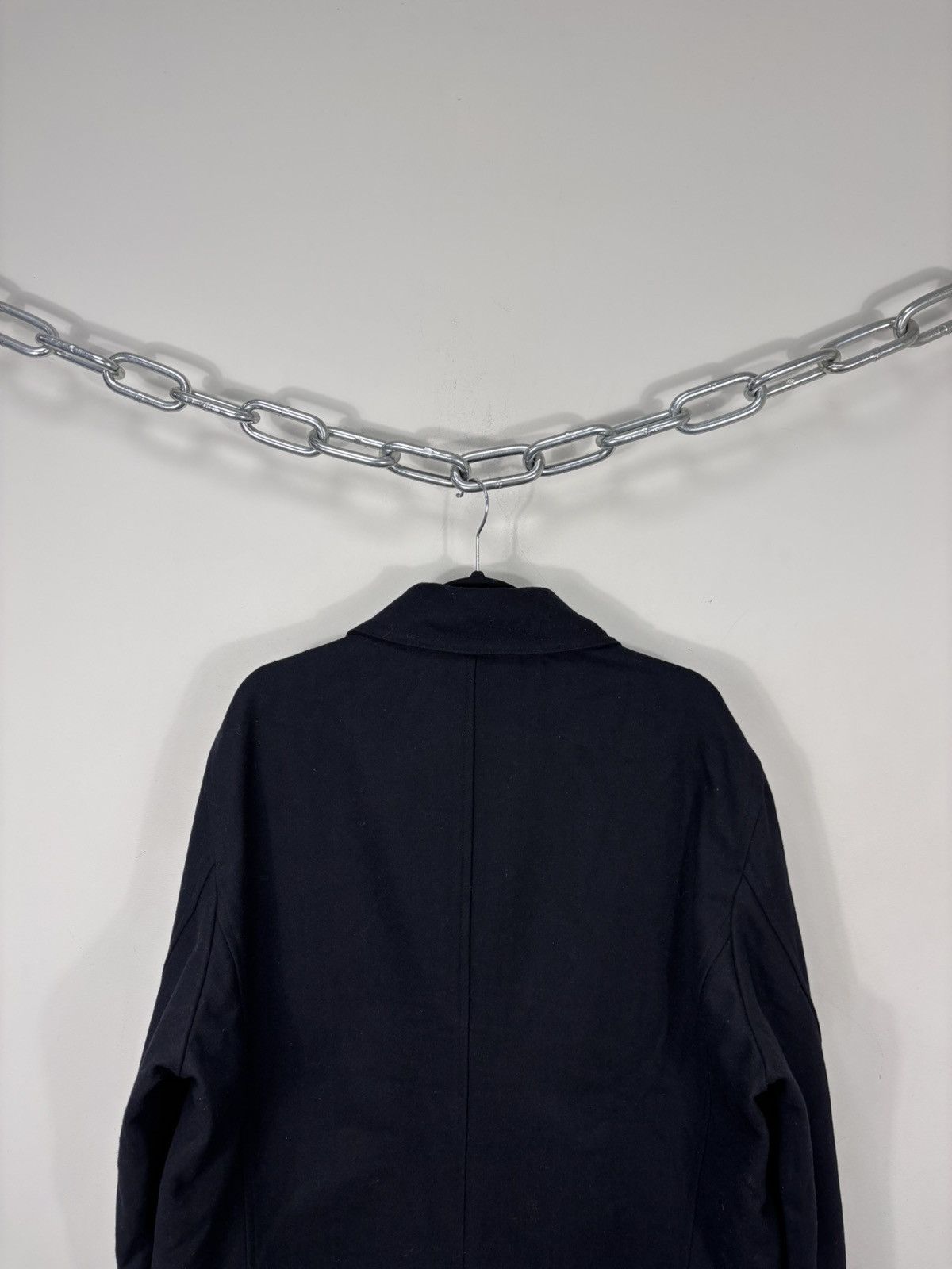 Hackett Hackett London NWT Men’s Navy Blue Double Breasted Wool Coat Size US XL / EU 56 / 4 - 19 Thumbnail