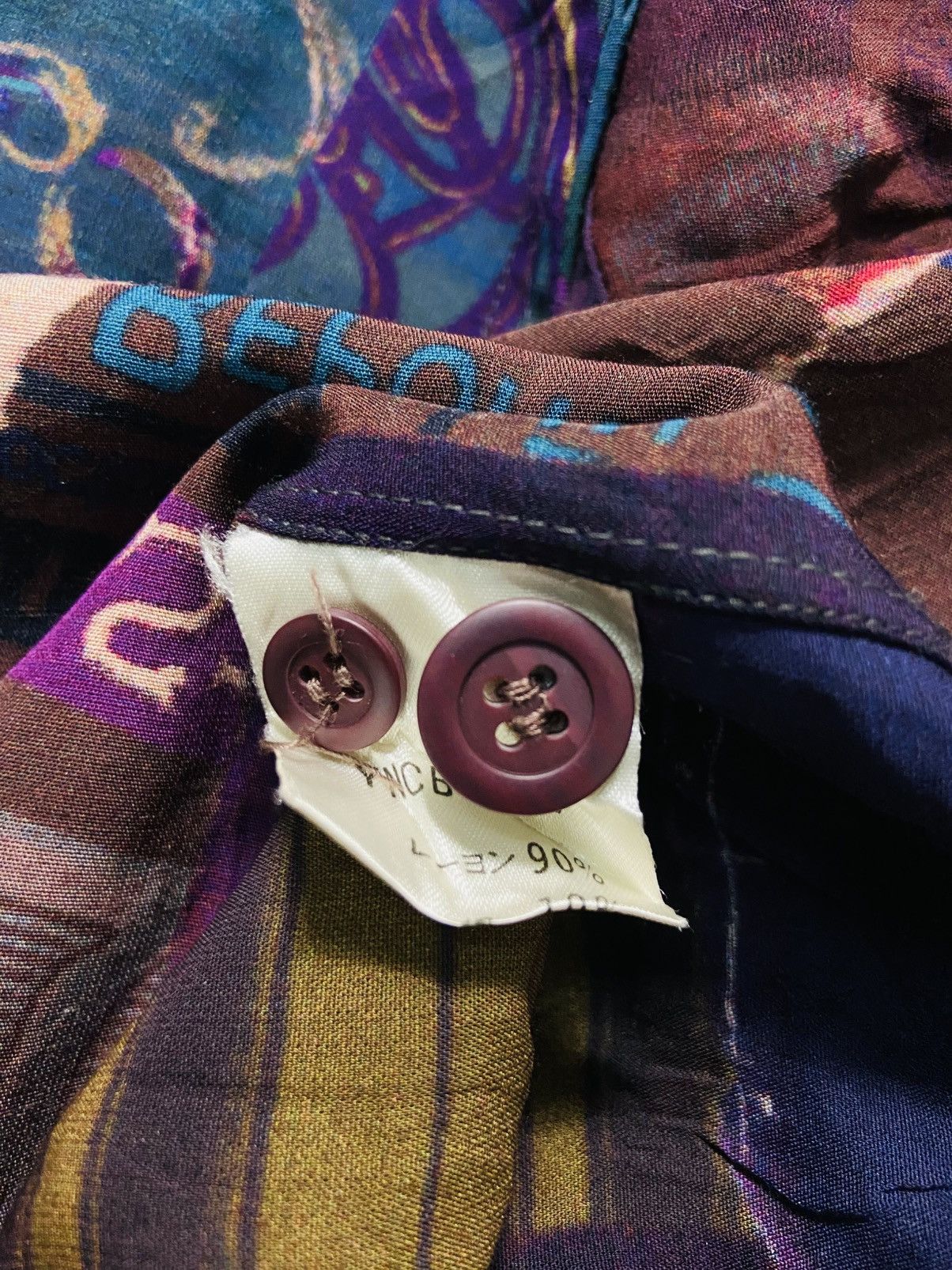 Yoshiyuki Konishi Vintage Yoshiyuki Konishi FICCE Silk Shirt - Jazz Print Size US L / EU 52-54 / 3 - 12 Thumbnail