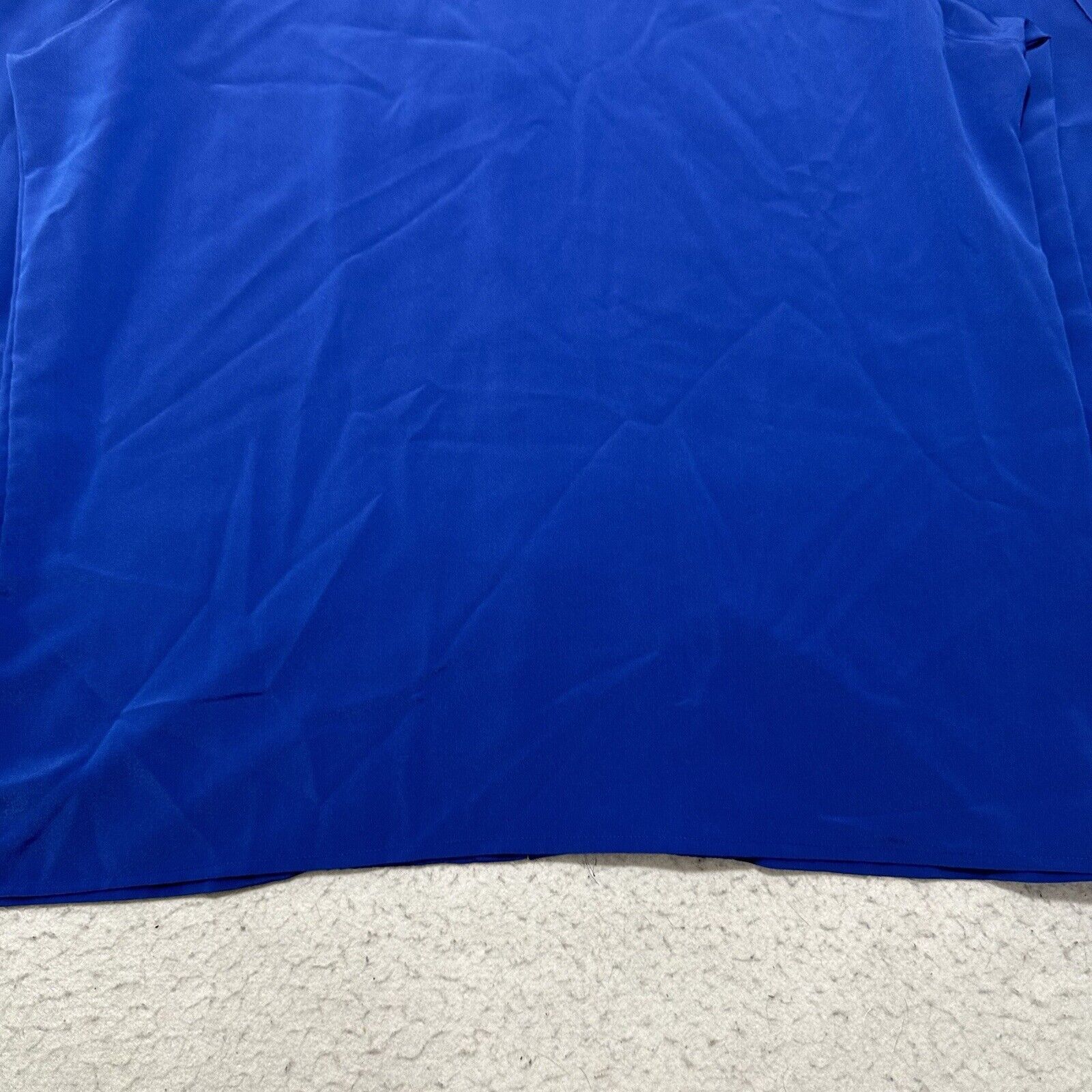 Other Liz Baker 18W Lightweight Button Down Blouse Royal Blue Size XXL / US 16-18 / IT 52-54 - 11 Thumbnail