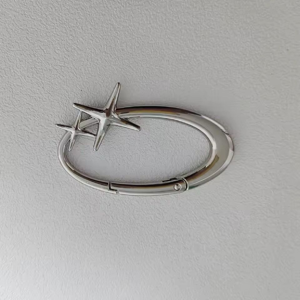 Jewelry Star Sparkle Oval Fashion Carabiner Size ONE SIZE - 3 Thumbnail