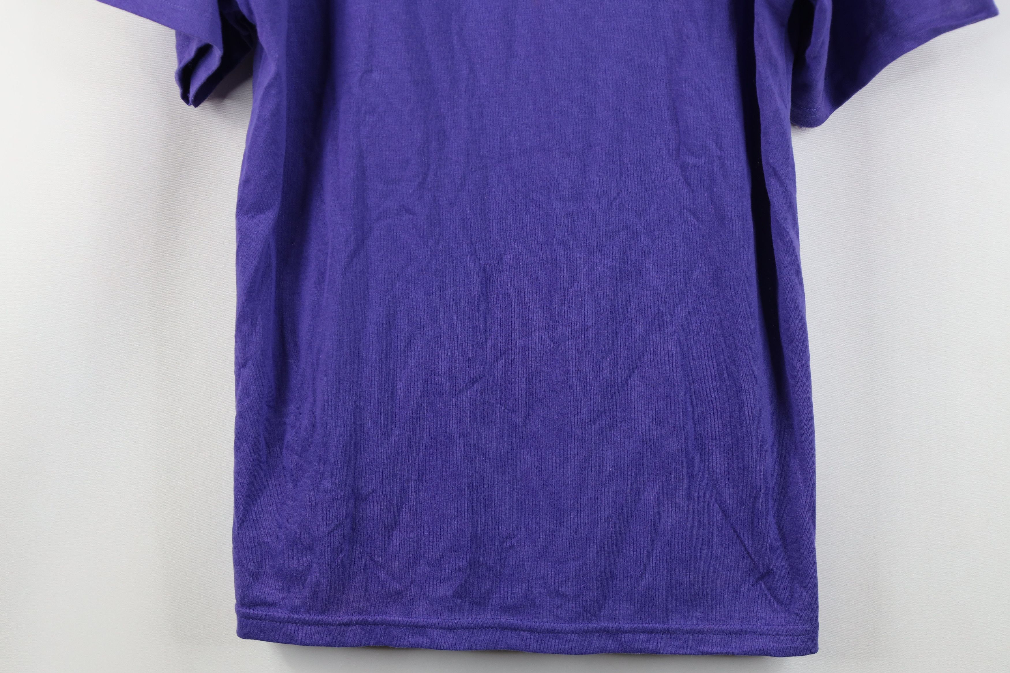 Vintage Vintage 90s Streetwear Blank Short Sleeve T-Shirt Purple USA Size S / US 4 / IT 40 - 3 Thumbnail