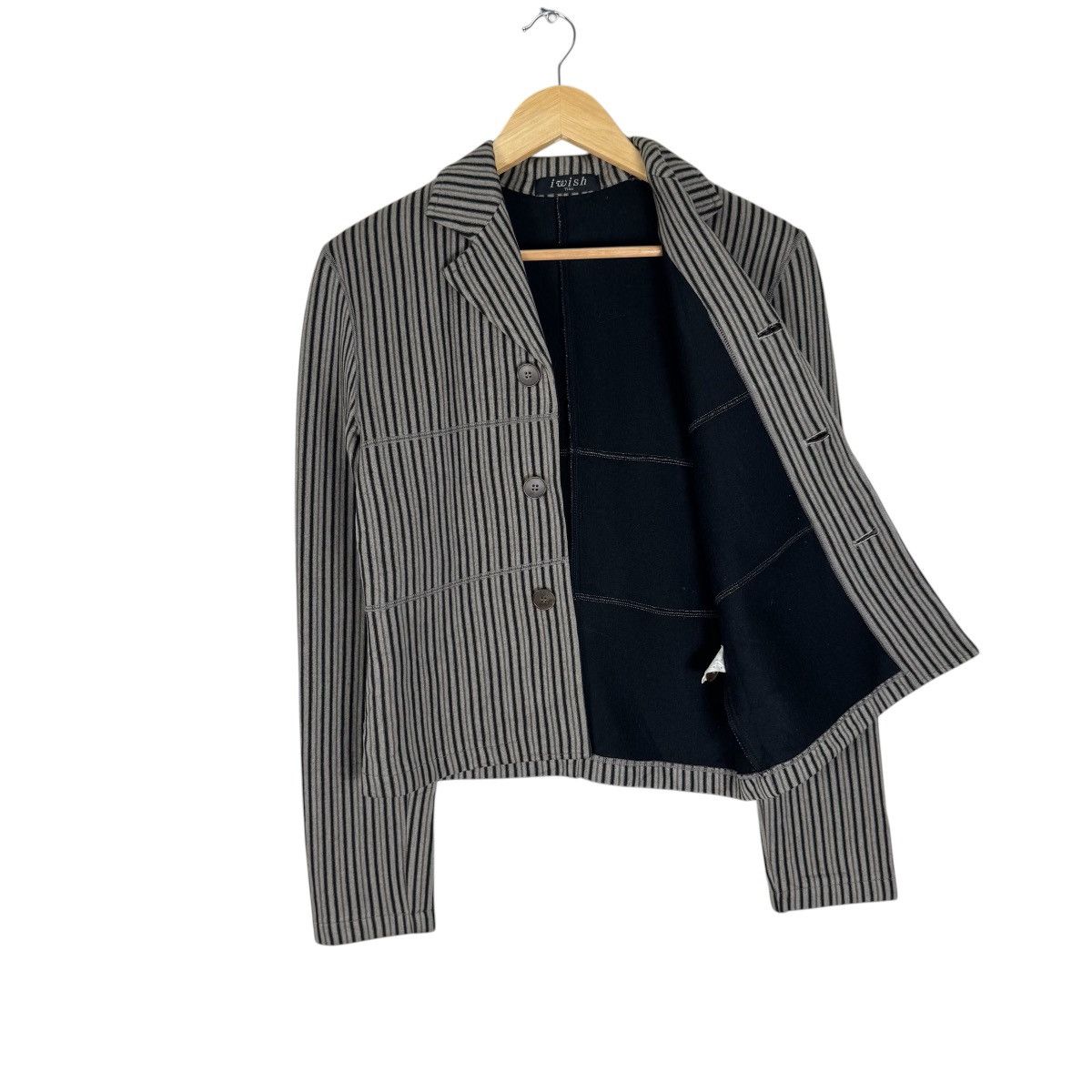 Yohji Yamamoto 🔥IWISH Y’S STRIPED JACKET Size S / US 4 / IT 40 - 7 Thumbnail