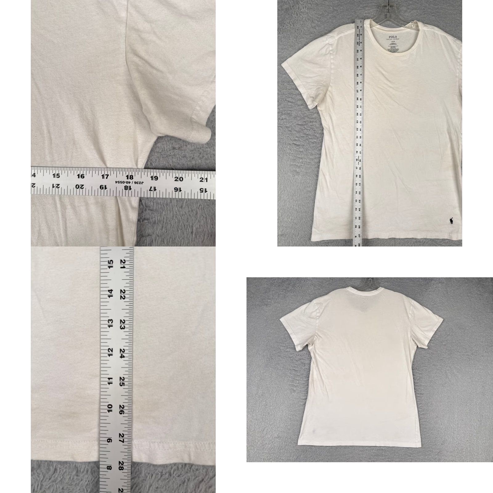 Ralph Lauren Ralph Lauren Polo Shirt Adult Large White Crew Neck 100% Cotton Slim Fit Embroidered Logo Mens Shirt Regular Size Size US L / EU 52-54 / 3 - 8 Thumbnail
