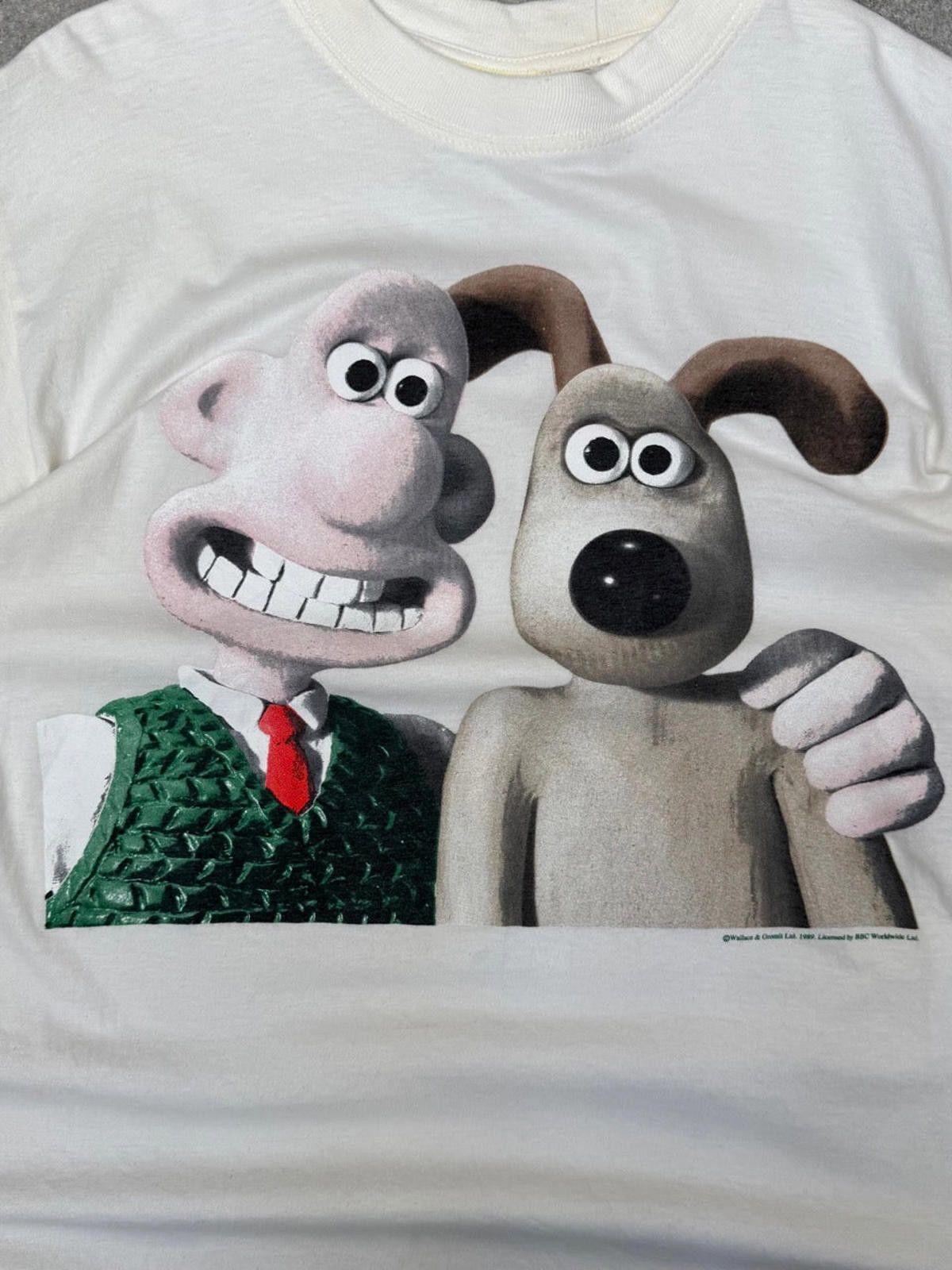 Designer 1989 Wallace and Gromit Graphic Tee Size ONE SIZE - 3 Thumbnail
