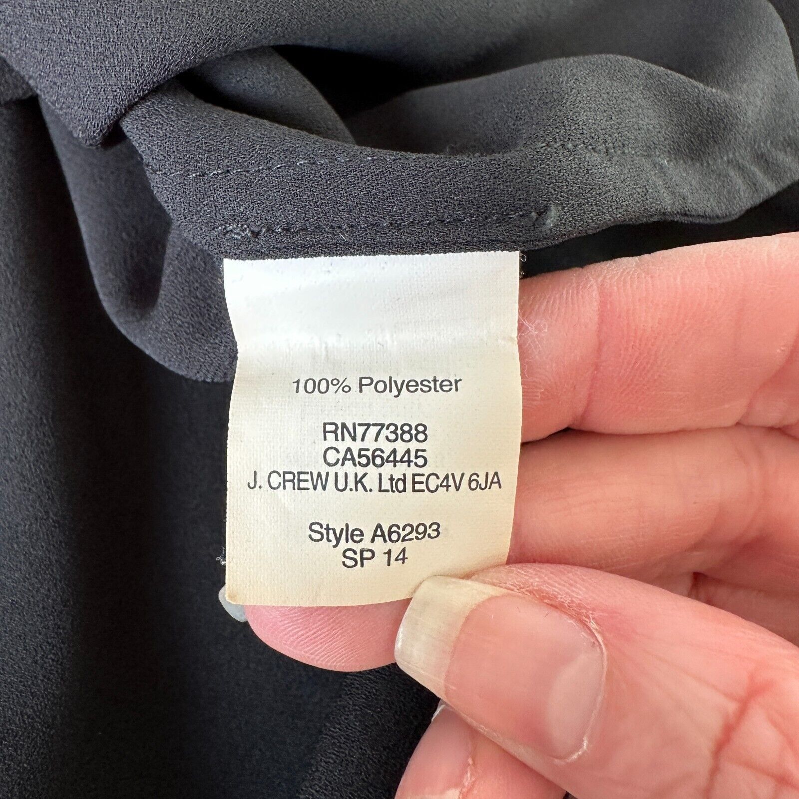 J.Crew J. Crew Black Sleeveless Banded Neck and Sleeve Slit Blouse Size XS / US 0-2 / IT 36-38 - 9 Thumbnail