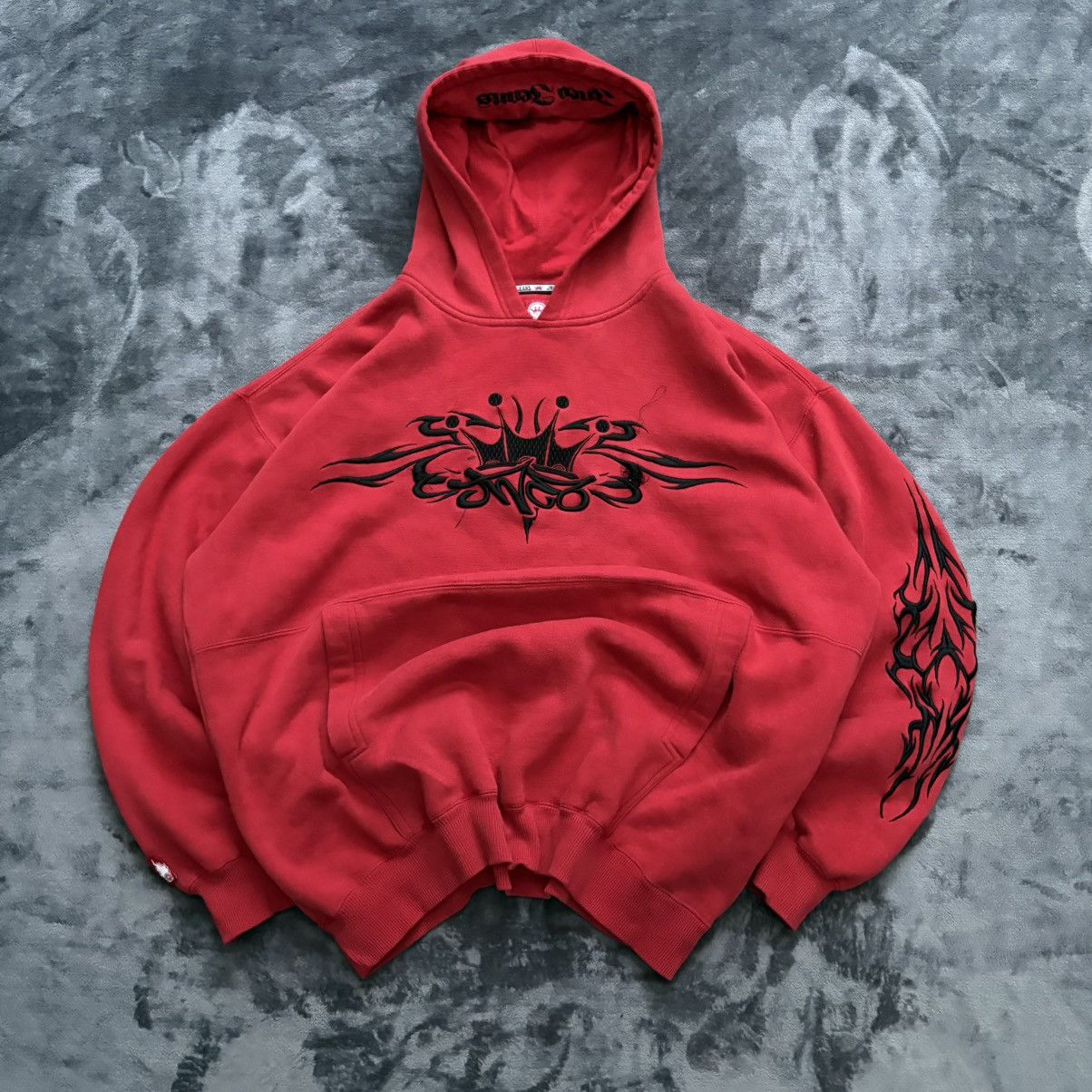 JNCO Y2K JNCO TRIBALS CRAZY HOODIE Size US XL / EU 56 / 4 - 1 Thumbnail