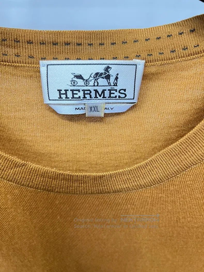 Hermes Hermes Wool knitted long-sleeved T-shirt Size US XXL / EU 58 / 5 - 3 Thumbnail