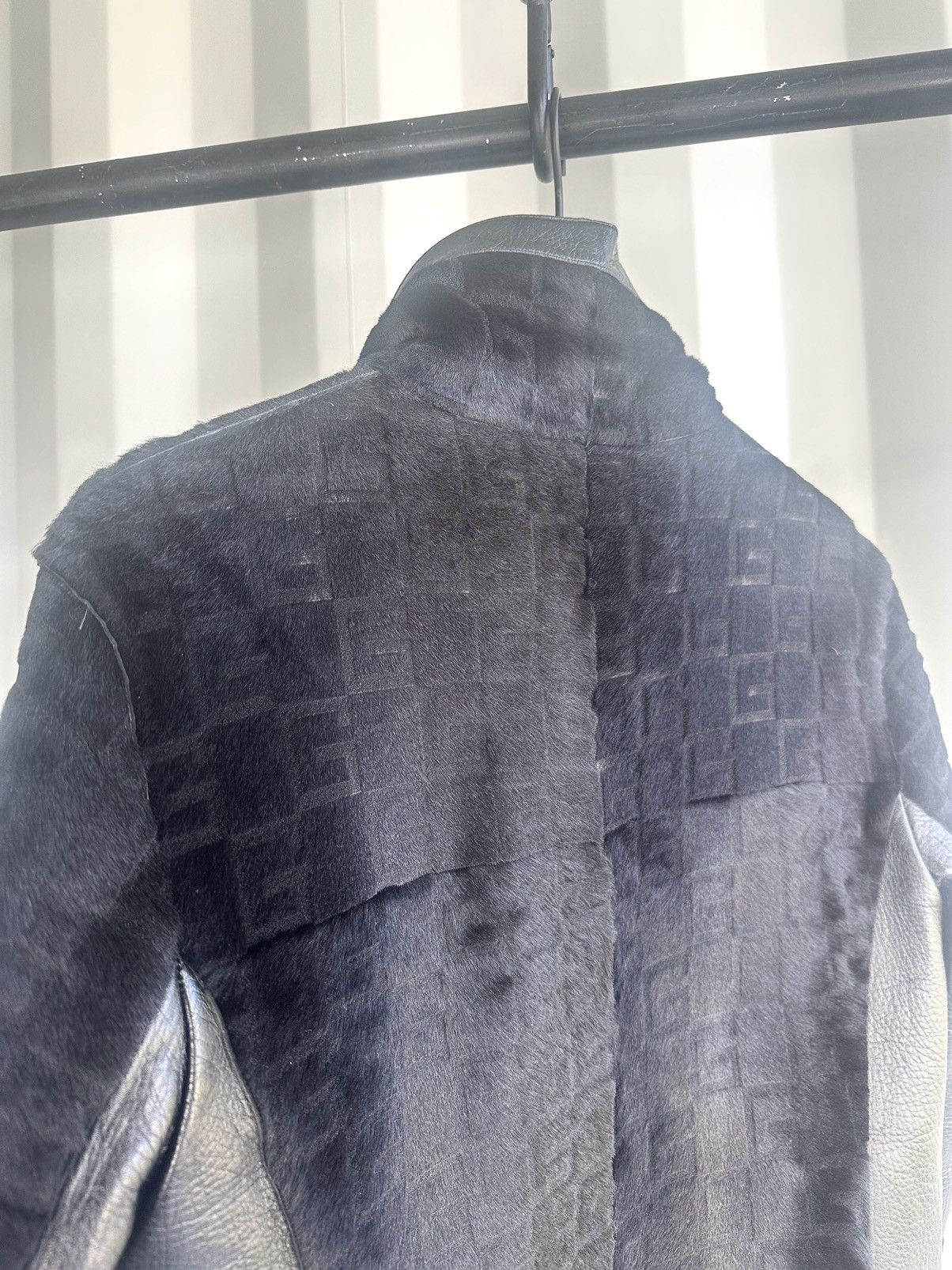 Gucci GG Monogram Fur Leather Jacket Size US M / EU 48-50 / 2 - 6 Thumbnail