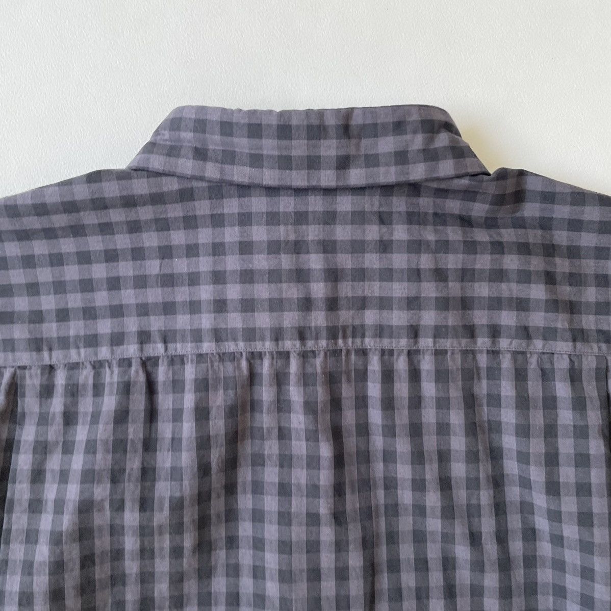 Comme des Garcons Over Dyed Black/Grey Gingham Check Shirt Size US M / EU 48-50 / 2 - 14 Thumbnail