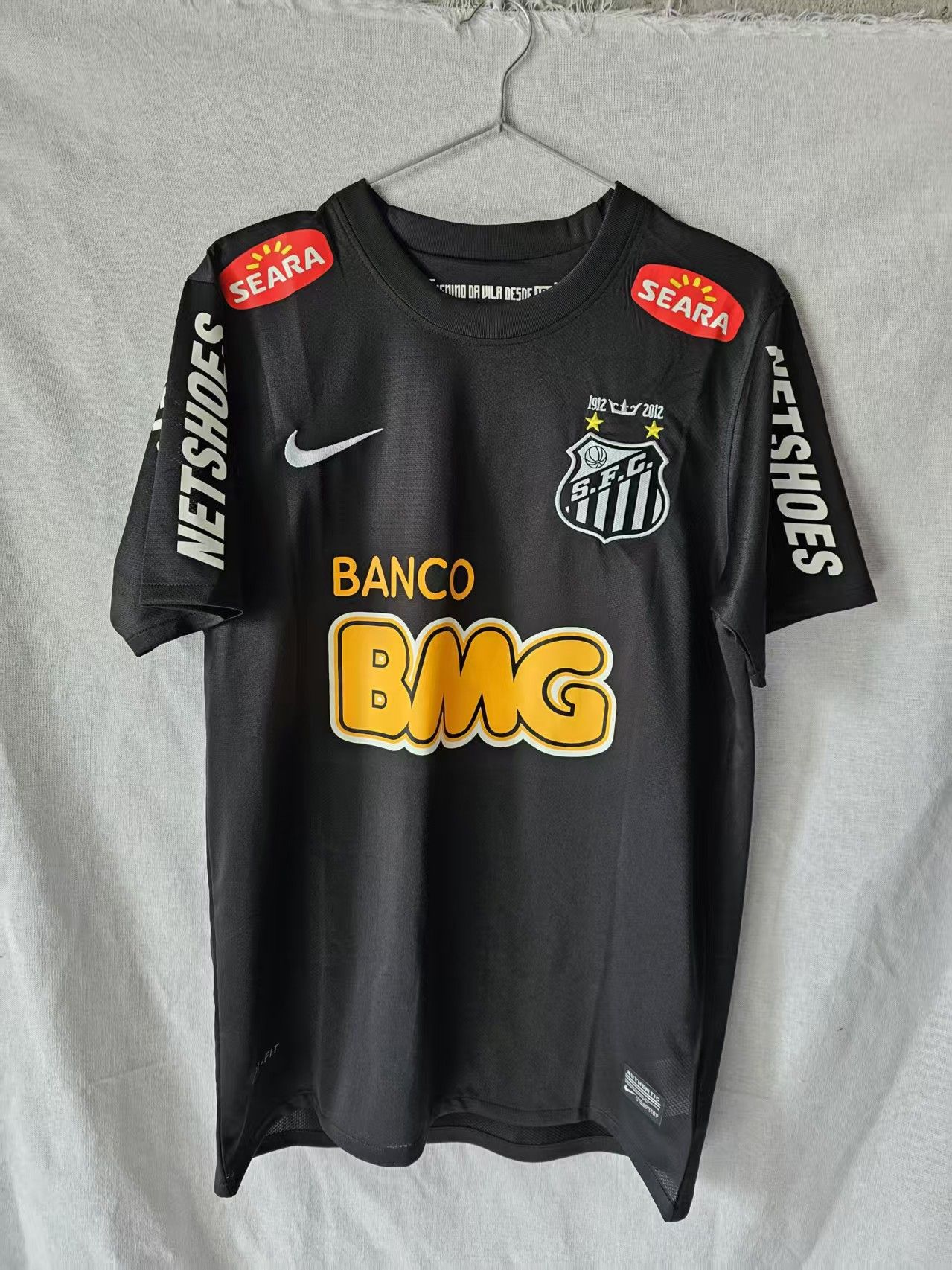 Other Vintage Santos 10 Neymar Jersey Black Size US XL / EU 56 / 4 - 2 Thumbnail