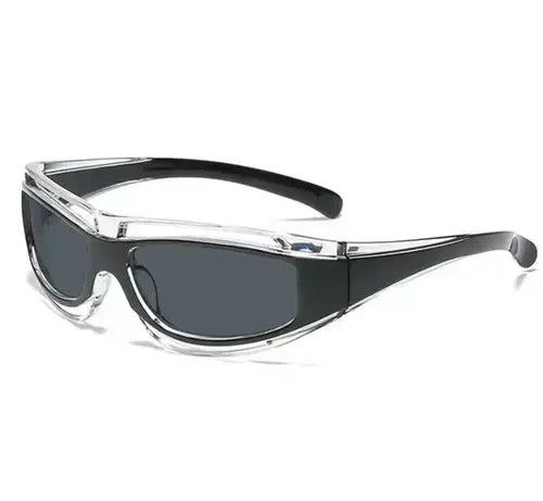 Electric Visual Black Lense Cateye Glasses Punk Style Sunglasses Size ONE SIZE - 4 Thumbnail