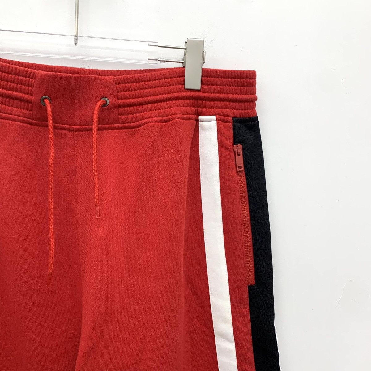 Givenchy Givenchy Red Striped Cotton Casual Drawstring Shorts K26WX Size US 38 / EU 54 - 3 Thumbnail